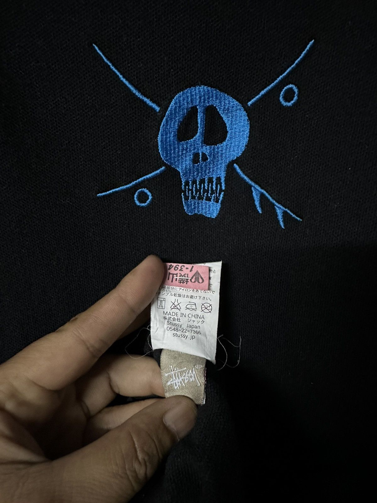 Stussy Stussy Skull Embroidered Logo Polo Tee Size US M / EU 48-50 / 2 - 6 Thumbnail