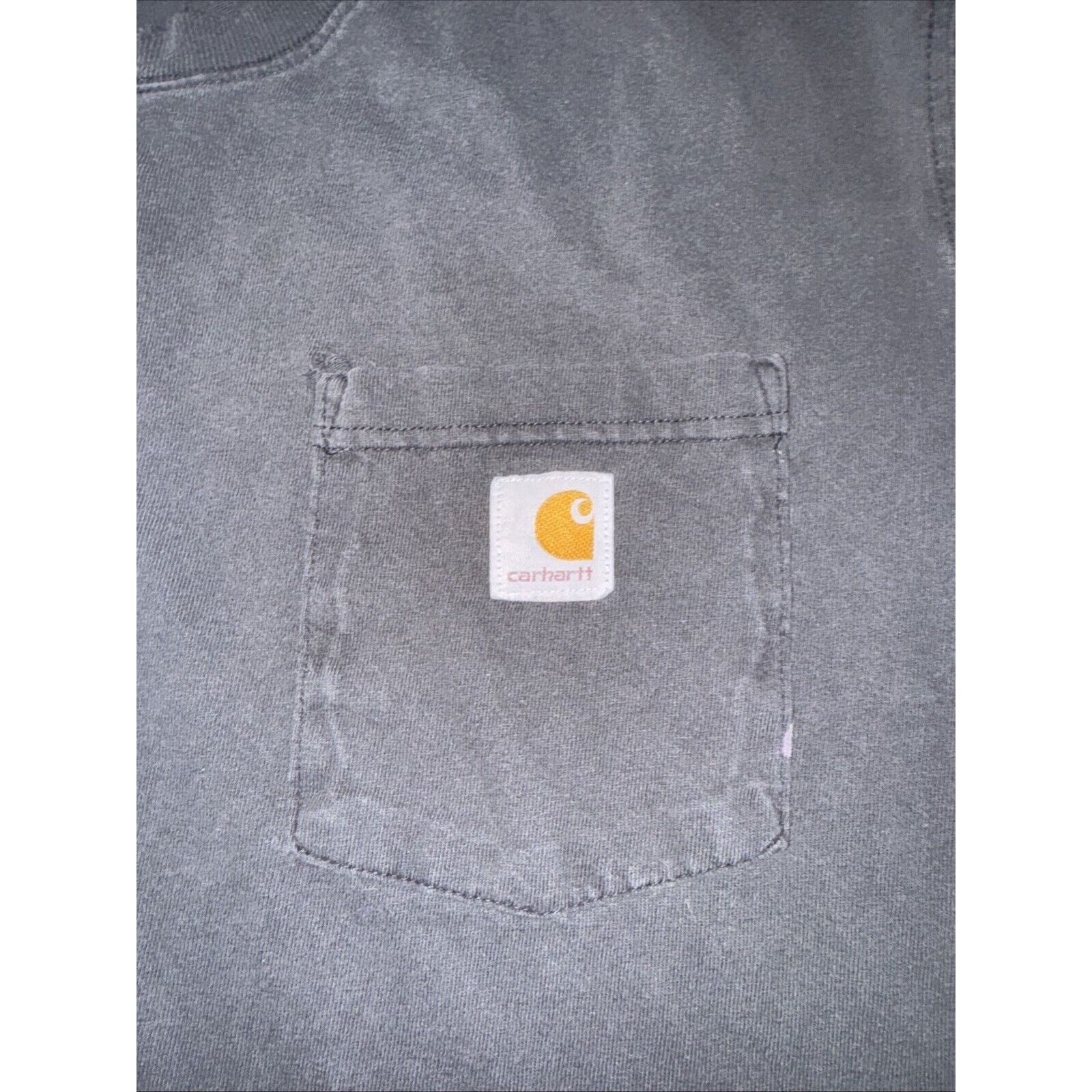 Carhartt × Vintage Carhartt Pocket T-Shirt Distressed Black 2XL 24x29 Size US XXL / EU 58 / 5 - 2 Thumbnail