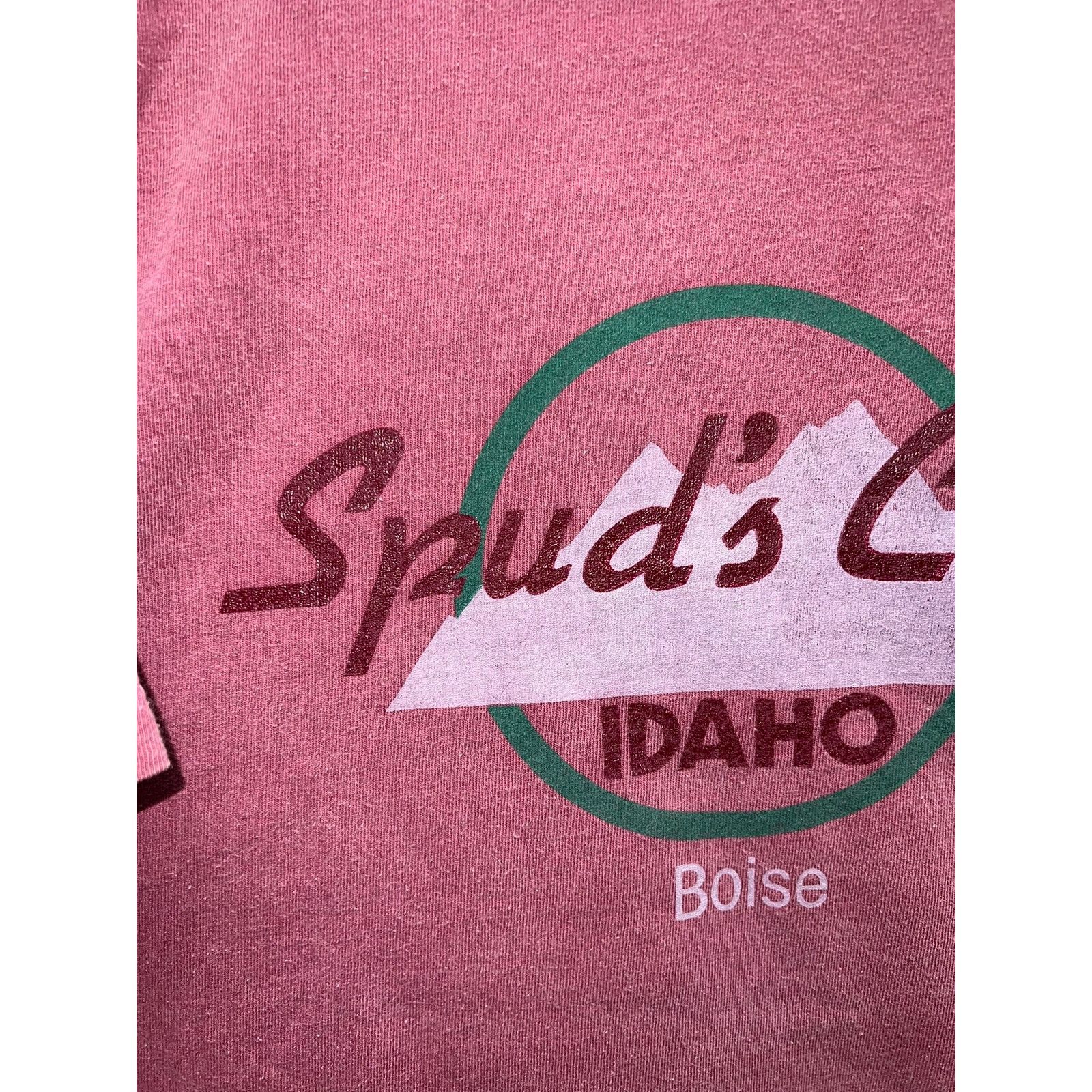 Vintage Vintage Spuds Cafe Shirt Boise Idaho Murina Red Tee 90s XL Size US XL / EU 56 / 4 - 3 Thumbnail