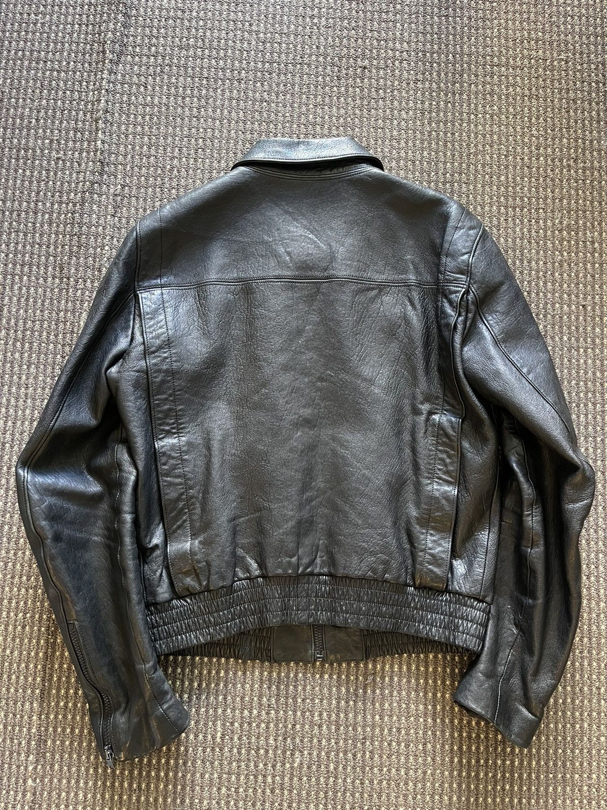 Hedi Slimane × Saint Laurent Paris 15AW Leather A-2 Jacket Size US M / EU 48-50 / 2 - 2 Thumbnail