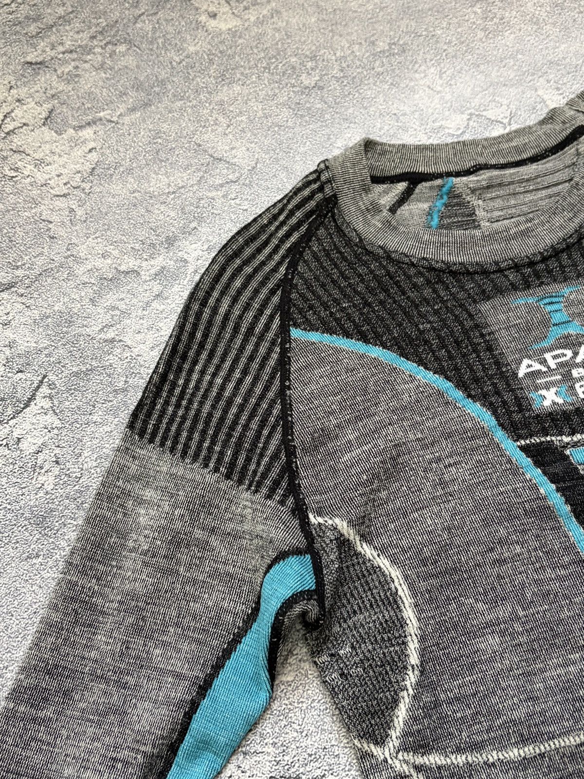 Vintage Apani X-Bionic Merino Base Layer Shirt Grey L/XL Size US XL / EU 56 / 4 - 9 Thumbnail