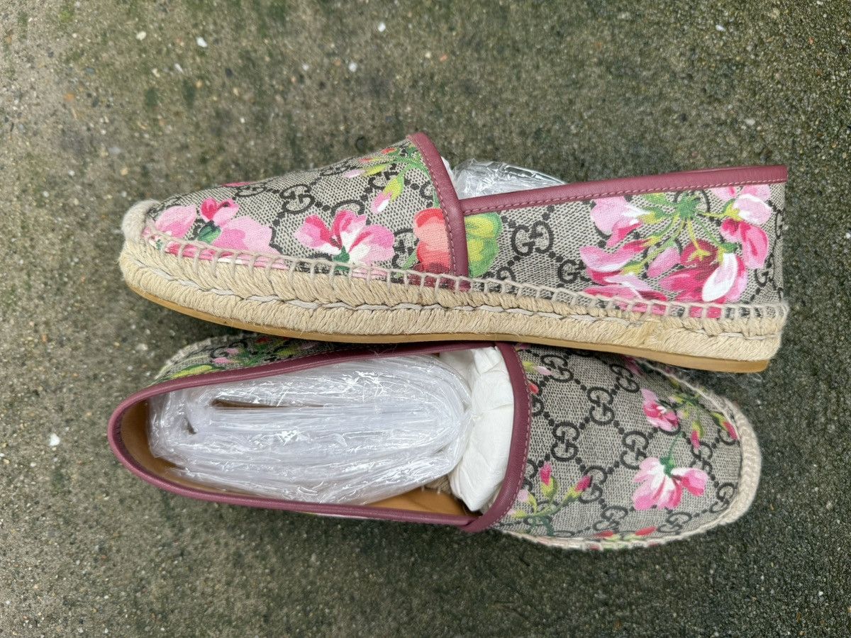 Gucci Authentic ✨Gucci✨GG Blooms Floral Print Supreme Espadrilles Size US 7 / IT 37 - 4 Thumbnail