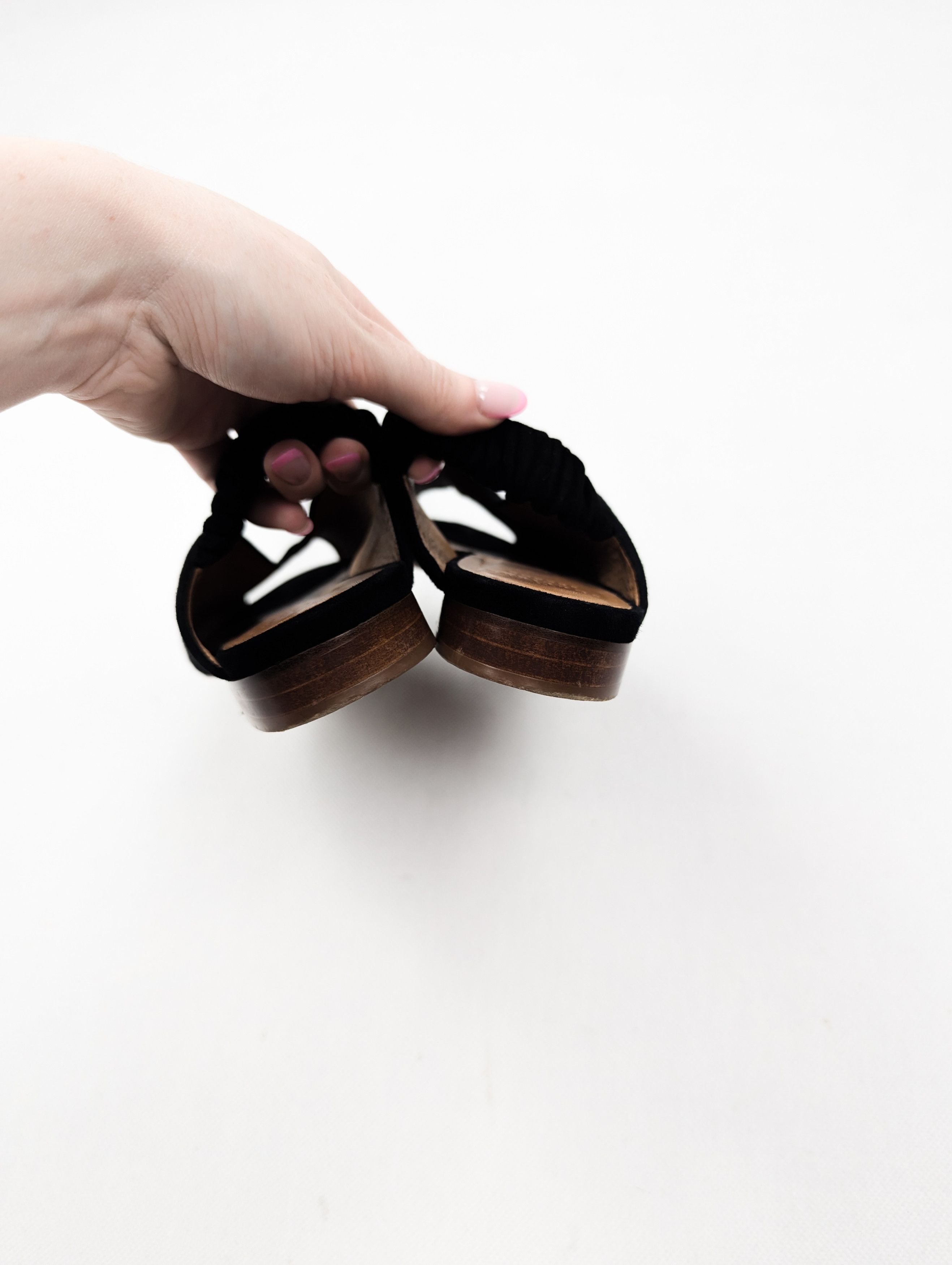Sezane Sezane les souliers black leather sandals Size US 9 / IT 39 - 6 Thumbnail