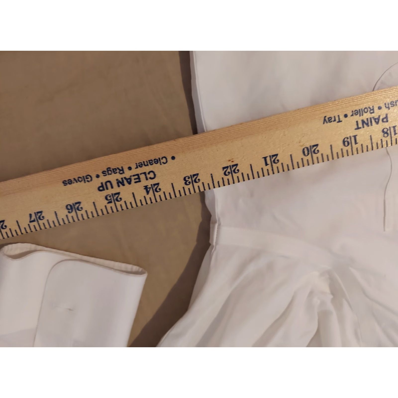 Brooks Brothers VINTAGE Brooks Brothers Dress Shirt Mens 16.5 36 White Cotton Button Shirt Mens Regular 16.5 36 White Size 46R - 5 Thumbnail