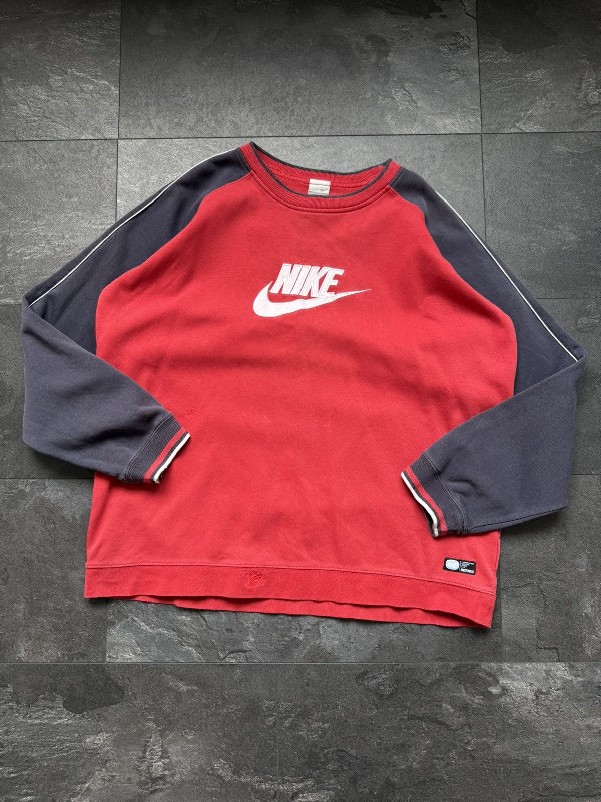 Nike × Streetwear × Vintage Vintage Nike big logo sweatshirt 90s Size US XL / EU 56 / 4 - 1 Thumbnail