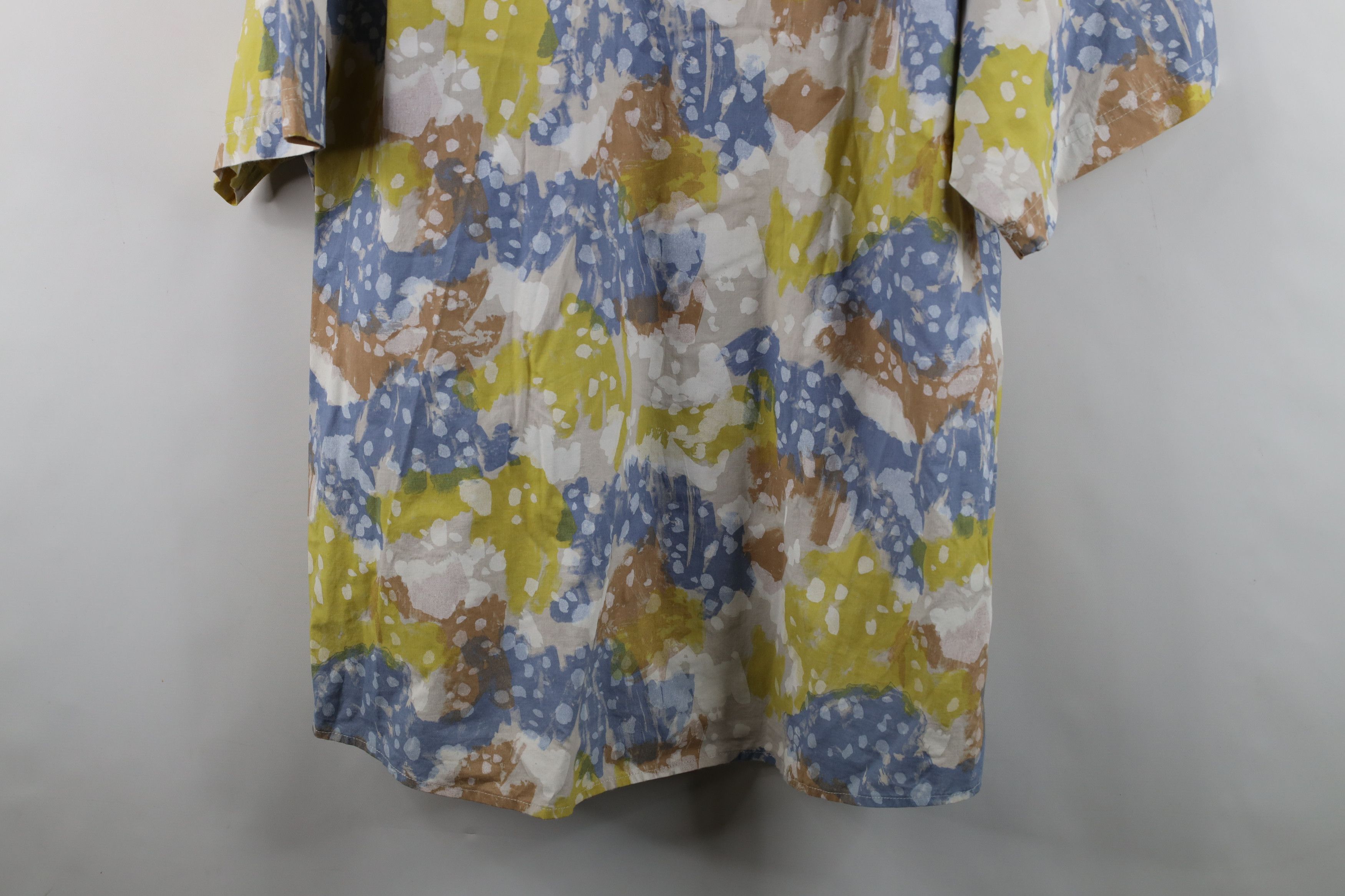 Vintage Vintage 90s Streetwear Splatter Short Sleeve Button Shirt Size US XL / EU 56 / 4 - 12 Thumbnail