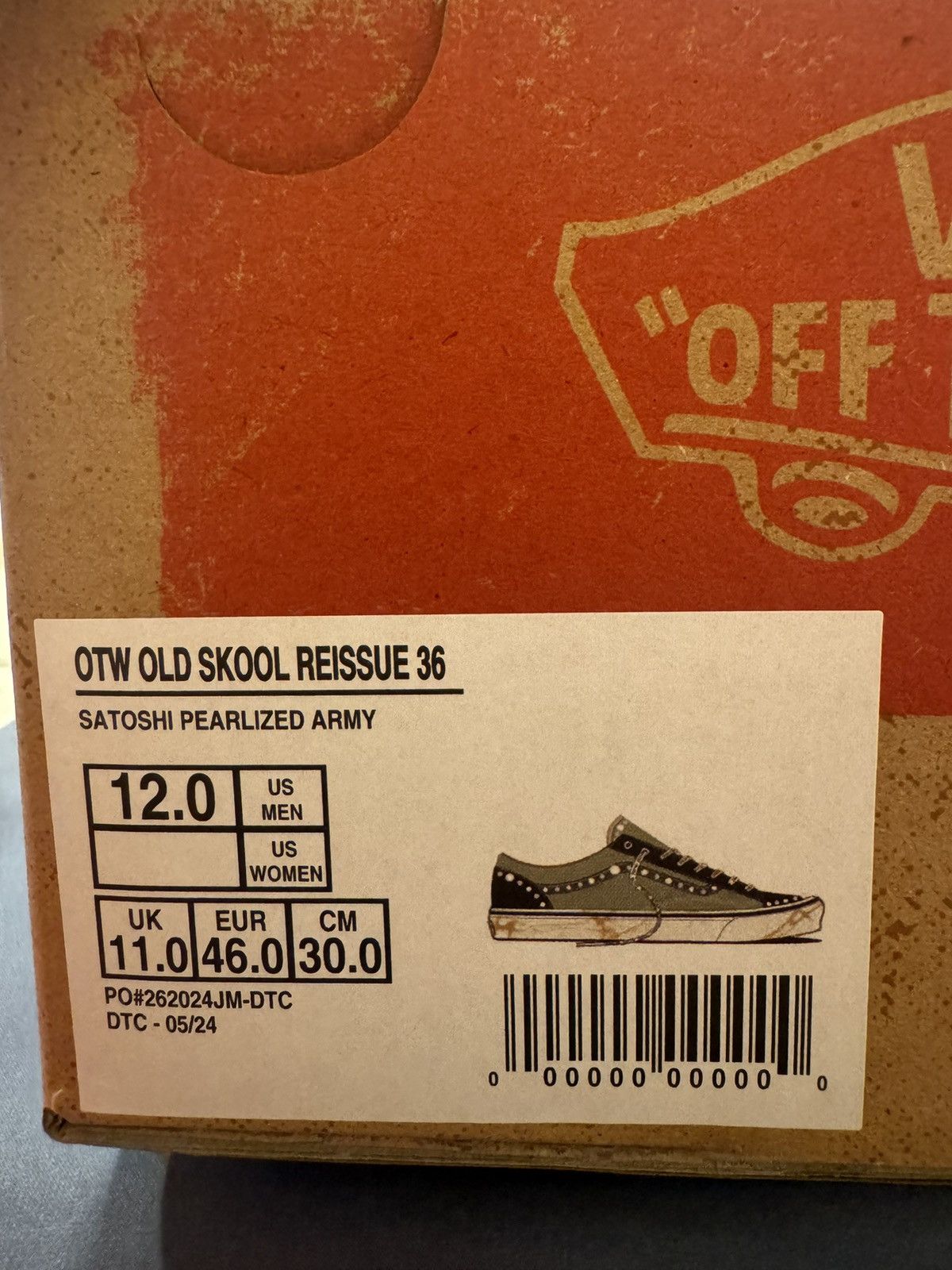 Satoshi Nakamoto × Vans Satoshi Nakamoto X Vans OTW old skool Size US 12 / EU 45 - 6 Thumbnail
