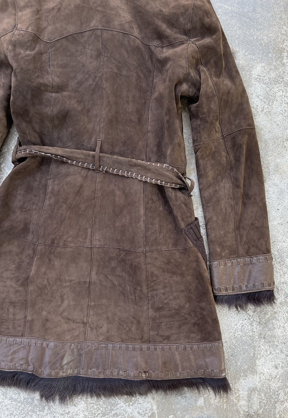 Burberry 🔥BURBERRY BLUE LABEL FAUX FUR LINING SHEEPSKIN LEATHER COAT Size S / US 4 / IT 40 - 20 Thumbnail