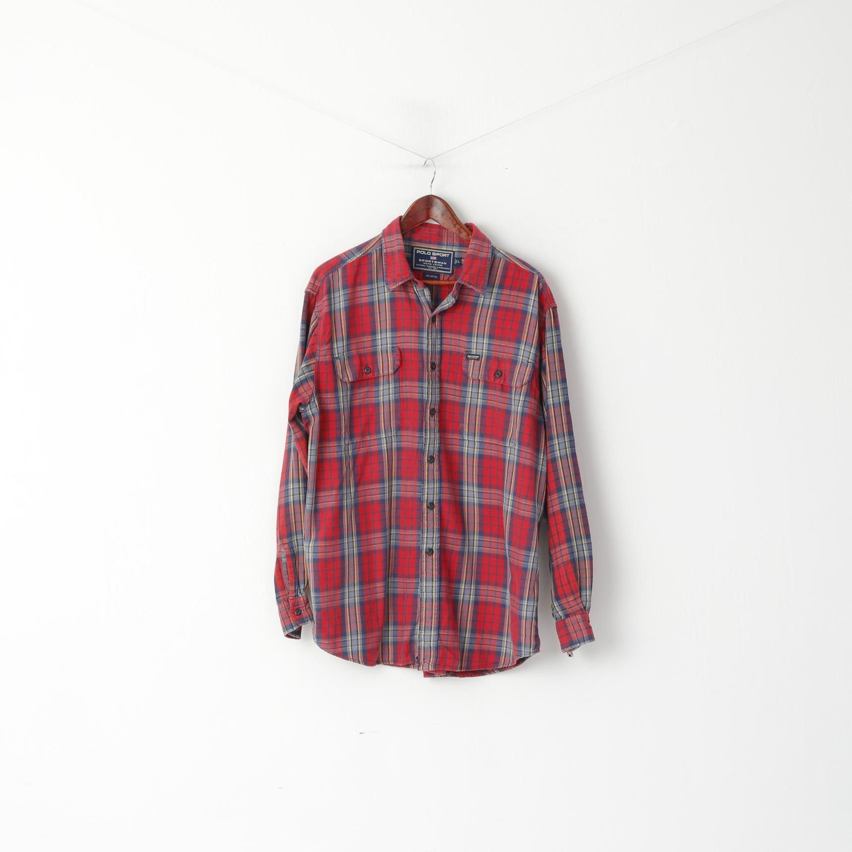 Polo Ralph Lauren Polo Sport Ralph Lauren Men L (XL) Casual Shirt Red 1039 Size US L / EU 52-54 / 3 - 2 Thumbnail