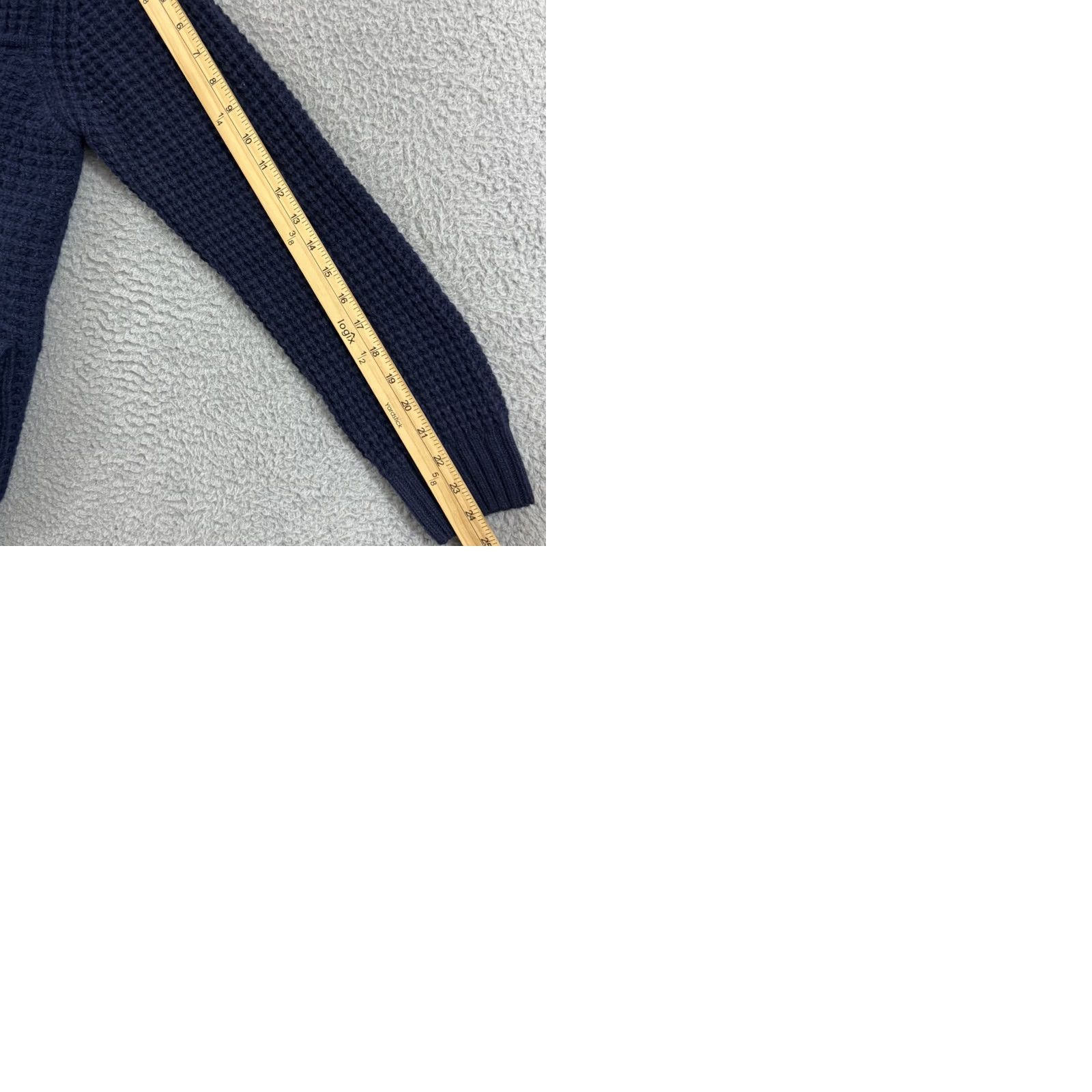 Vintage Emozioni Uomo Cardigan Sweater Mens Small Blue Hooded Button Nylon Wool Italy Size US S / EU 44-46 / 1 - 9 Thumbnail