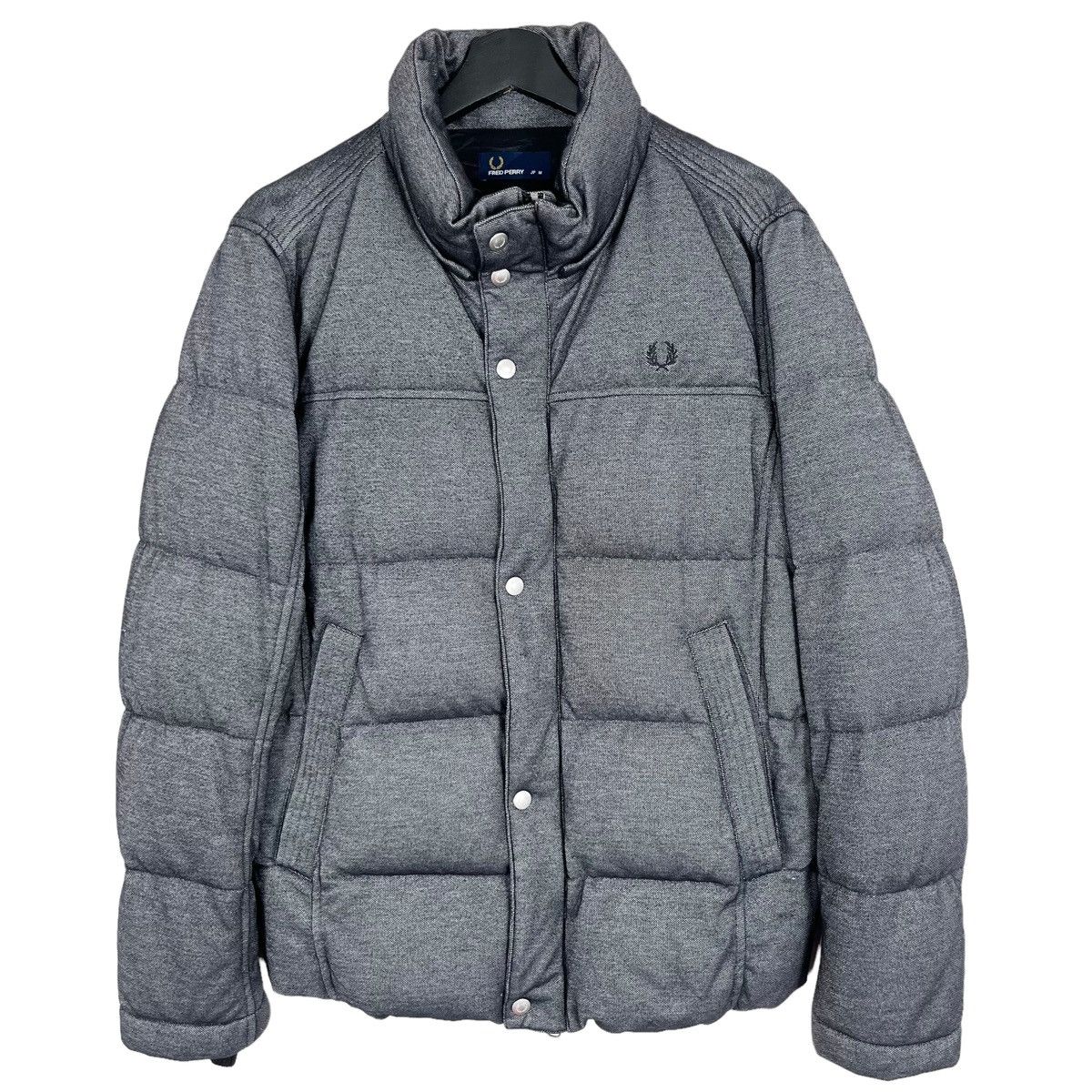 image of Fred Perry Men’S Puffer Jacket in Blue, Men's (Size Medium)