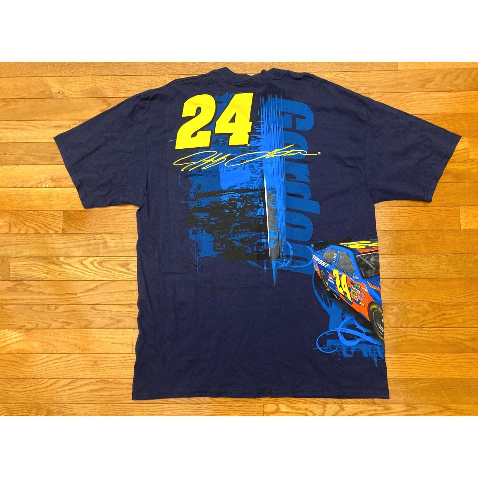 Vintage VINTAGE Winners Circle Jeff Gordon T Shirt XL All Over Print Winners Circle Dupont #24 Mens Black Short Sleeve Crew Neck Shirt Size US XL / EU 56 / 4 - 2 Thumbnail
