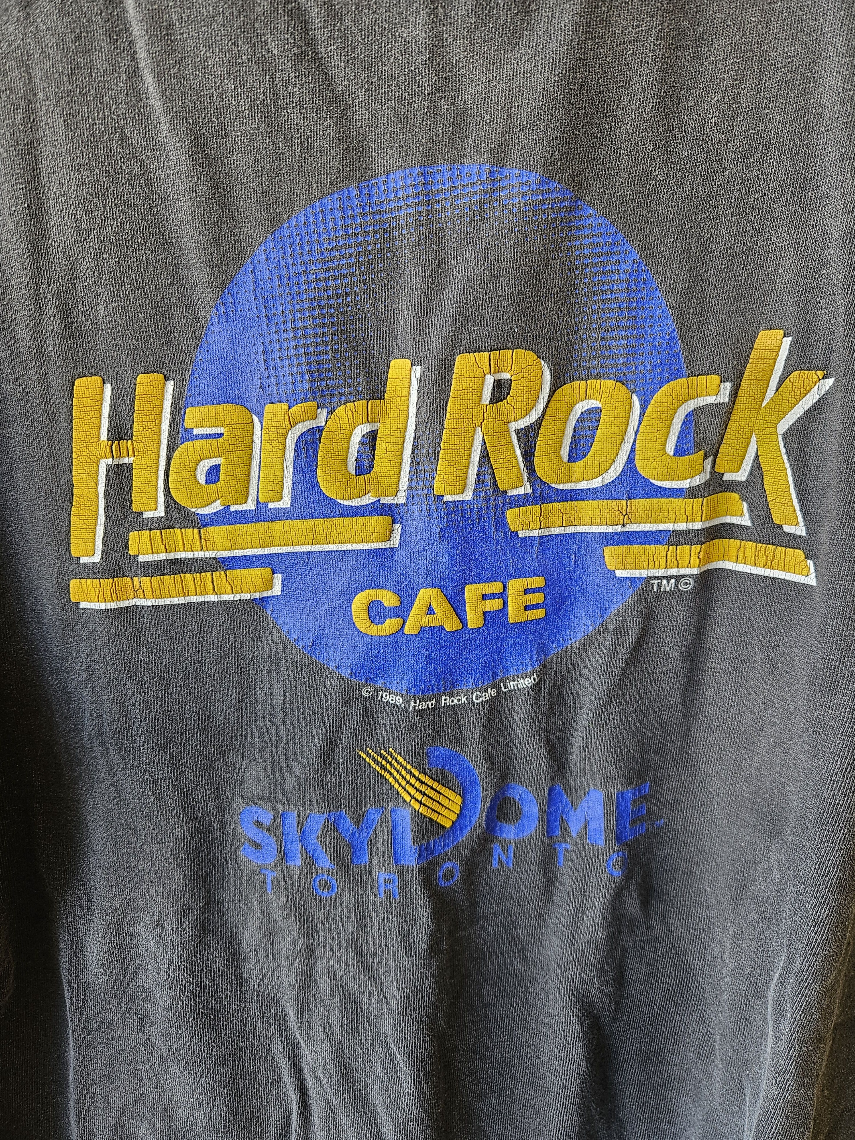 Hard Rock Cafe Hard Rock Cafe Sky Dome Toronto Canada 1989 Tee Size US L / EU 52-54 / 3 - 2 Thumbnail