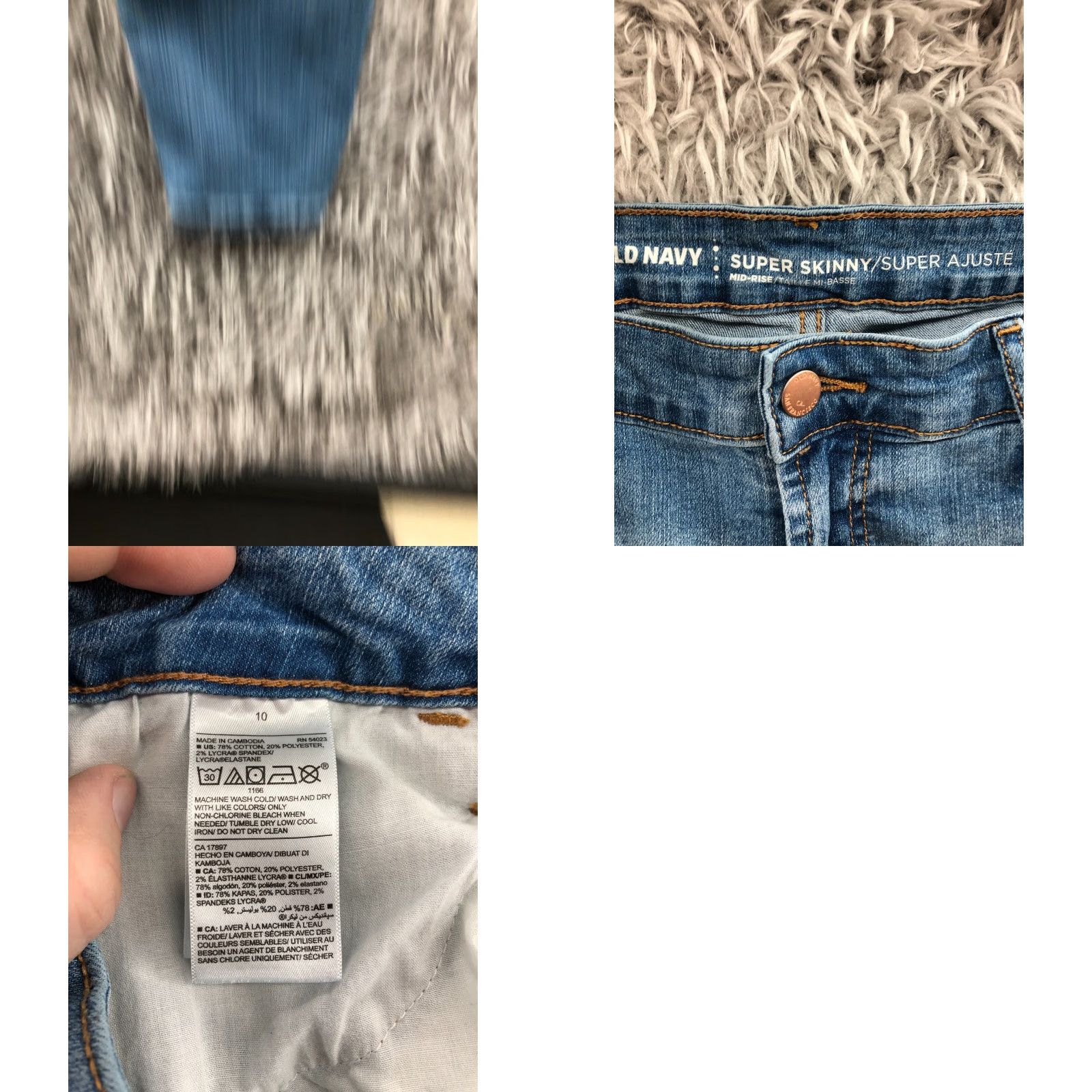 Old Navy VINTAGE Old Navy Super Skinny Jeans Size 10 Womens Medium Wash Blue Size 32" / US 10 / IT 46 - 8 Thumbnail