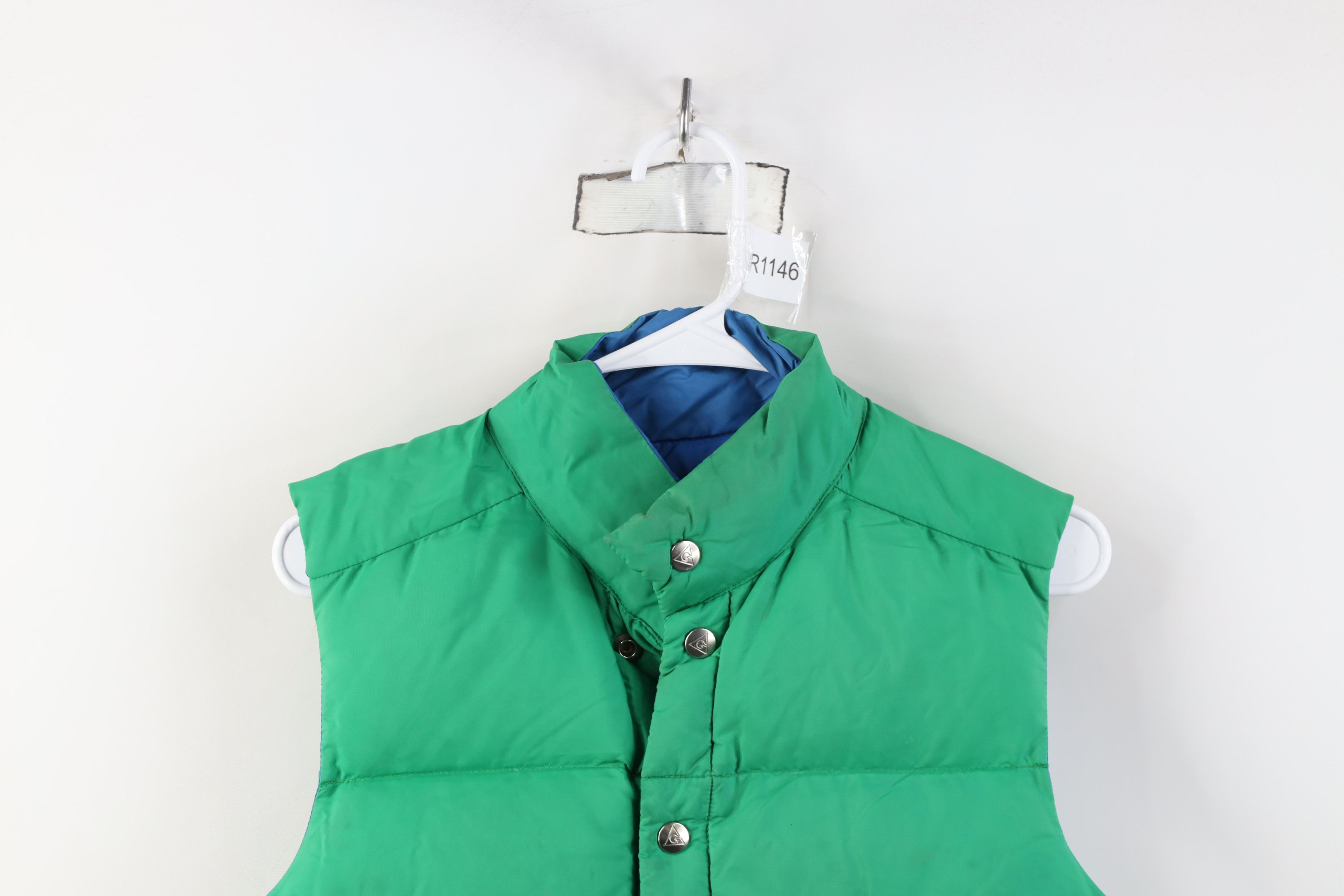 Vintage Vintage 70s Streetwear Reversible Duck Puffer Vest Jacket Size US XS / EU 42 / 0 - 2 Thumbnail