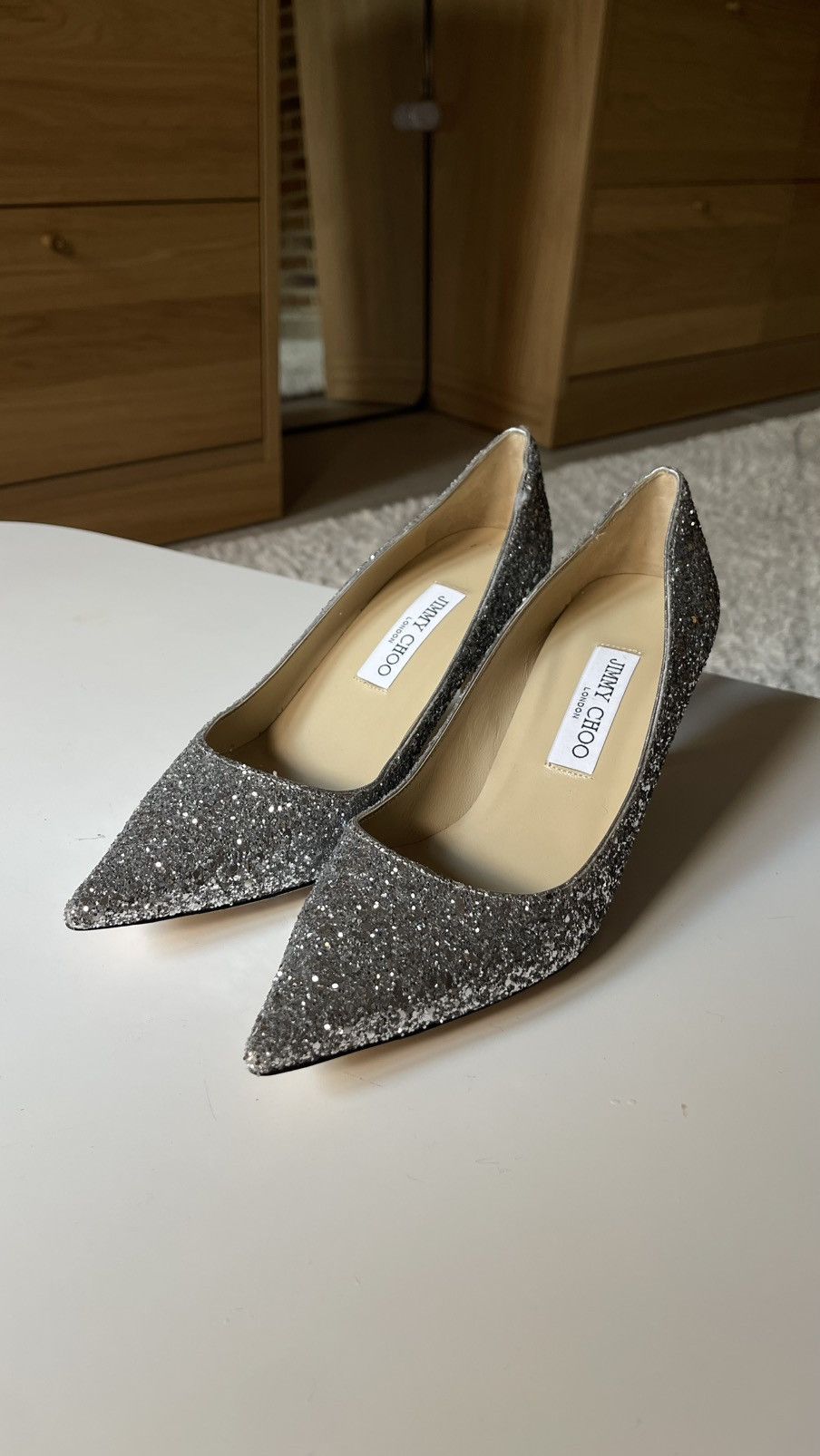 Jimmy Choo Jimmy Choo Glitter Pointed Heels Size 39 Size US 9 / IT 39 - 4 Thumbnail