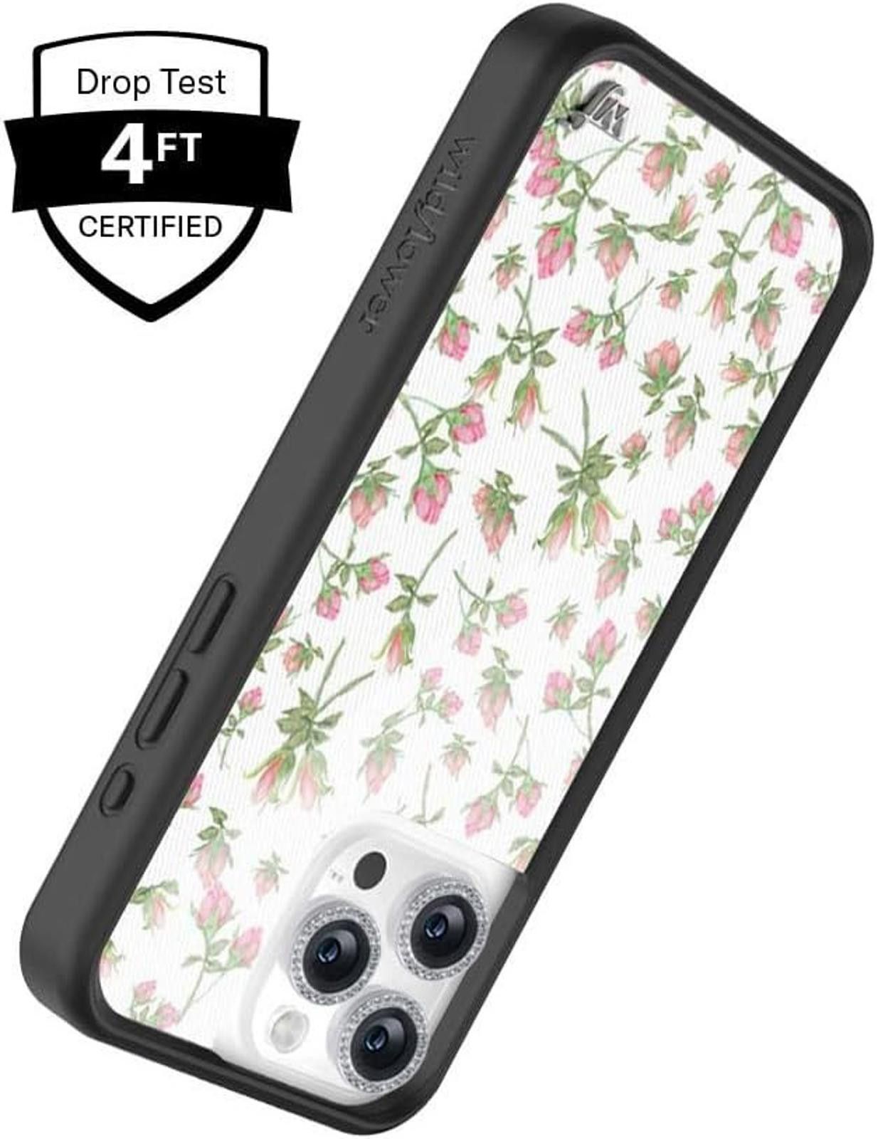 Designer Wildflower Cases Apple iPhone 15 PRO Protective Black Bumper Size ONE SIZE - 3 Thumbnail