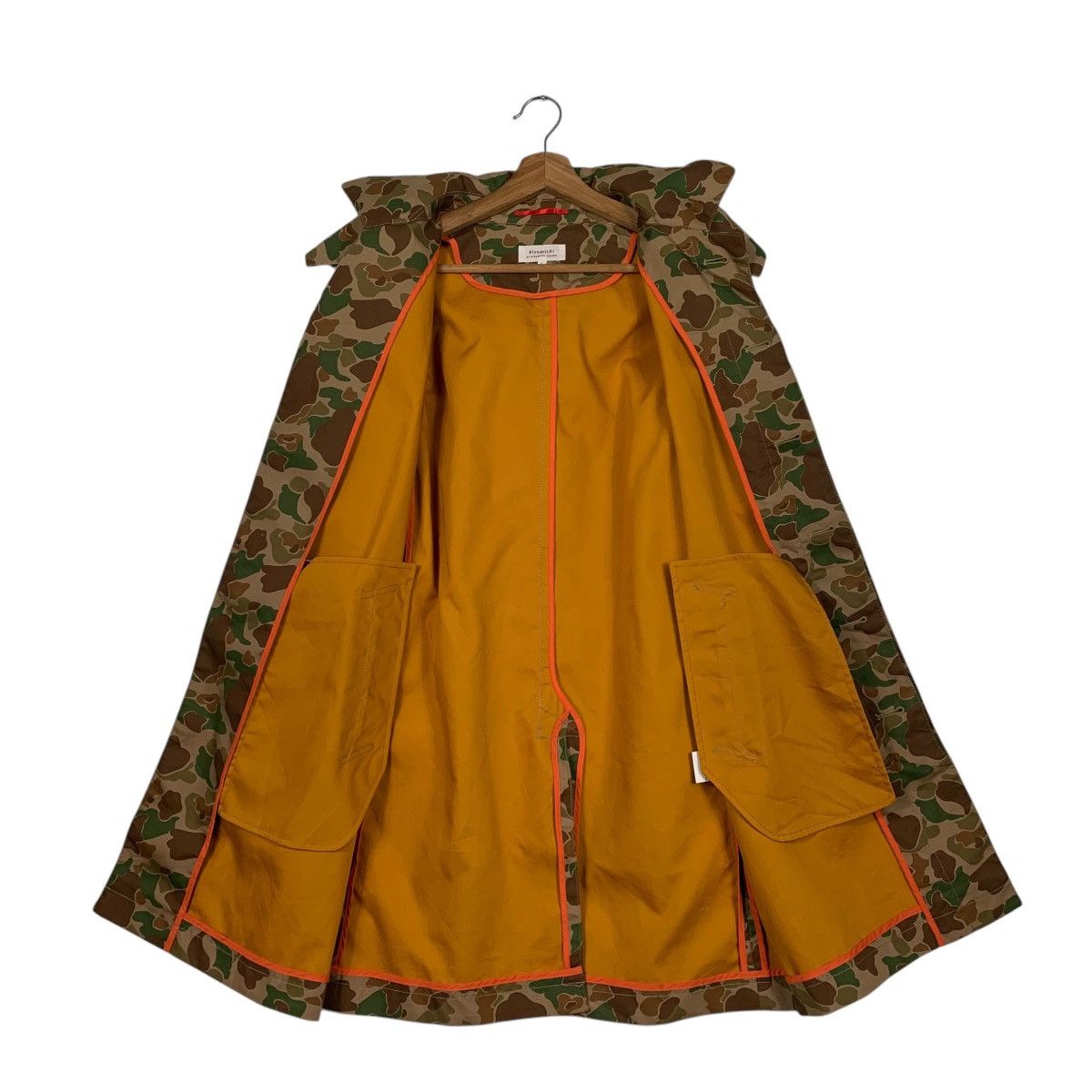 Japanese Brand Japanese Designer Hiromichi Nakano Camo Hooded Coat Size L / US 10 / IT 46 - 12 Thumbnail
