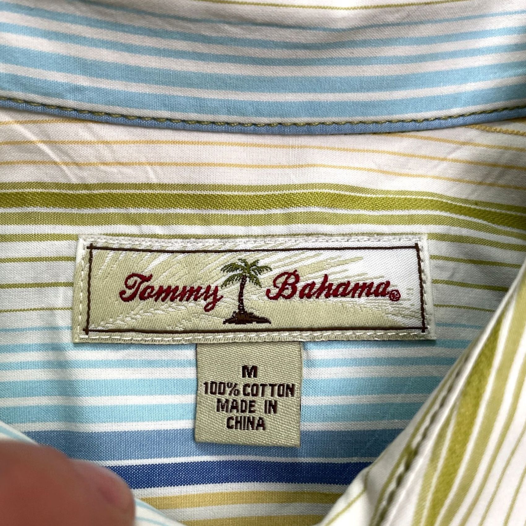 Tommy Bahama Tommy Bahama Button Up Shirt Mens M Multicolor Striped Cotton Long Sleeve Top Size M / US 6-8 / IT 42-44 - 7 Thumbnail