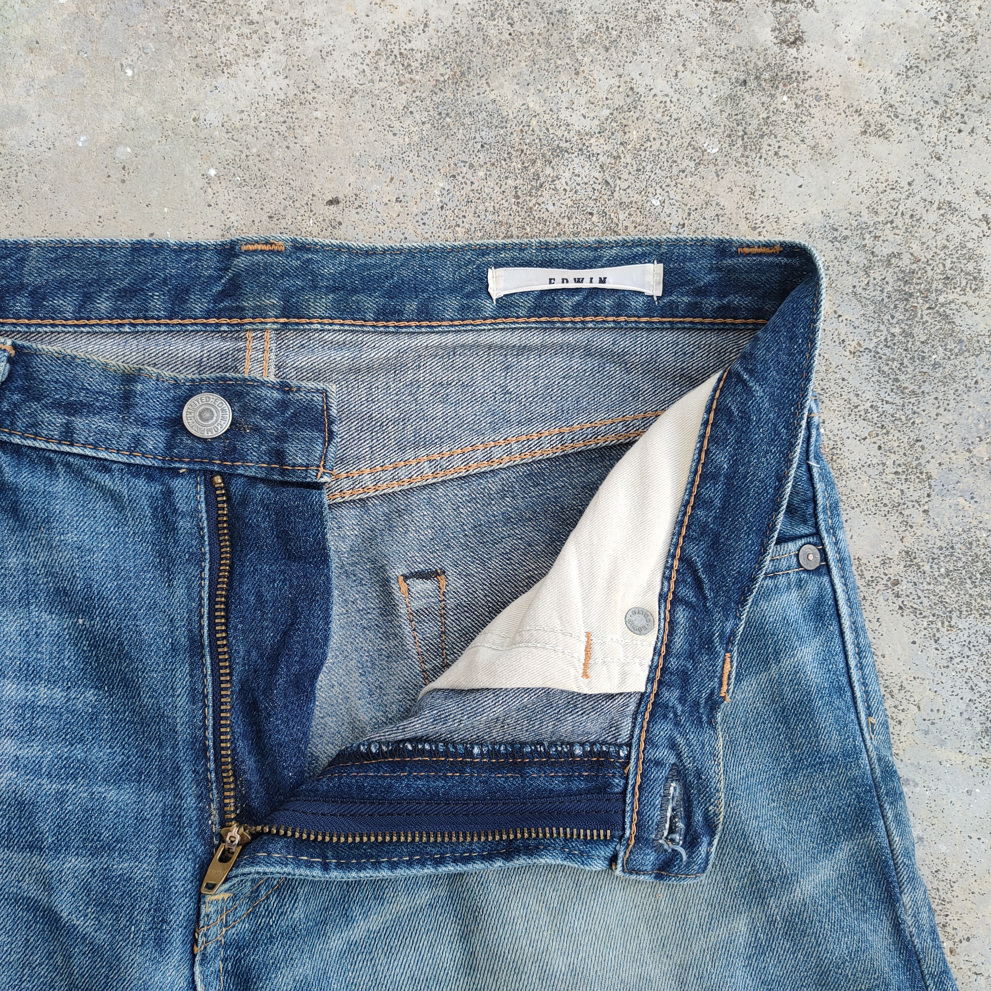 Edwin Vintage Edwin faded distressed jeans denim pants Size US 34 / EU 50 - 10 Thumbnail