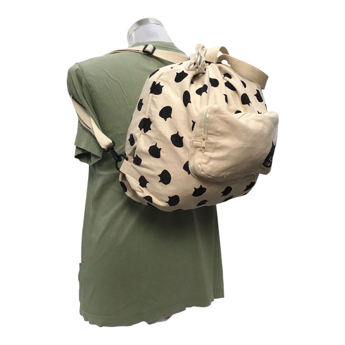 Issey Miyake × Japanese Brand × Ne-Net Issey Miyake Ne-Net Full print Cat Canvas BagPack Size ONE SIZE - 3 Thumbnail