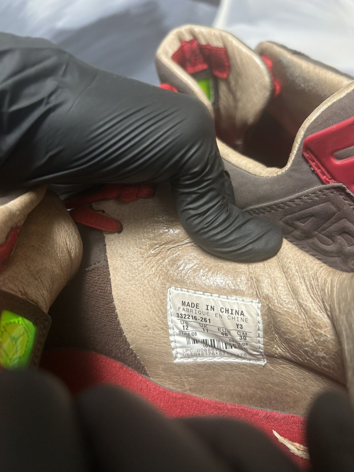 Designer brown and red af1 Size US 12 / EU 45 - 4 Thumbnail