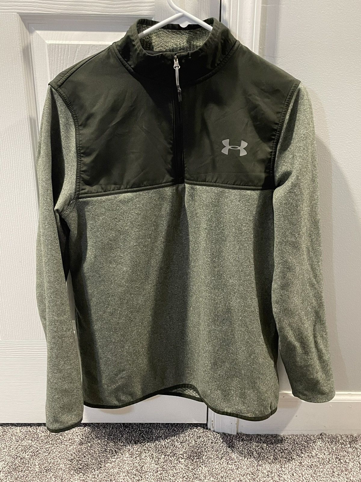 Under Armour Armour green quarter zip sweatshirt Size US S / EU 44-46 / 1 - 1 Thumbnail