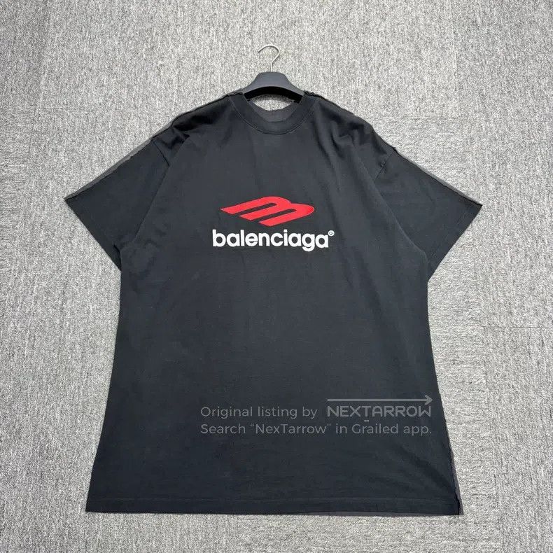 Balenciaga Balenciaga Tape Letter Stitched Short Sleeve Size US L / EU 52-54 / 3 - 5 Thumbnail