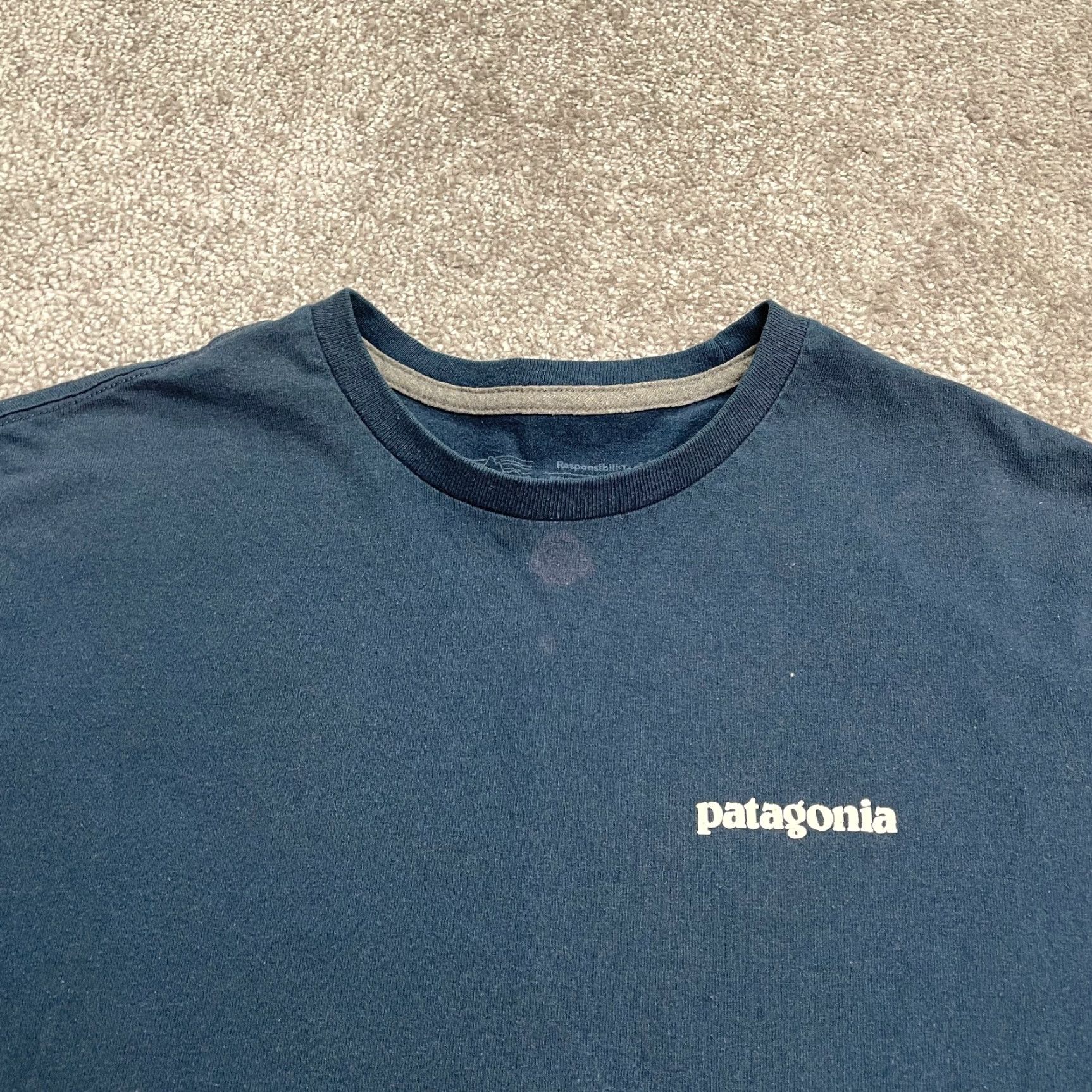 Patagonia Patagonia Responsibili Tee T-Shirt Men Small Blue Short Sleeve Crew Neck Size US S / EU 44-46 / 1 - 3 Thumbnail