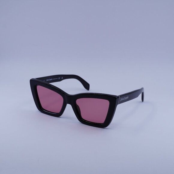 Palm Angels Palm Angels PERI091 ROSEVILLE 1021 Sunglasses Black Cat Eye Size ONE SIZE - 1 Thumbnail