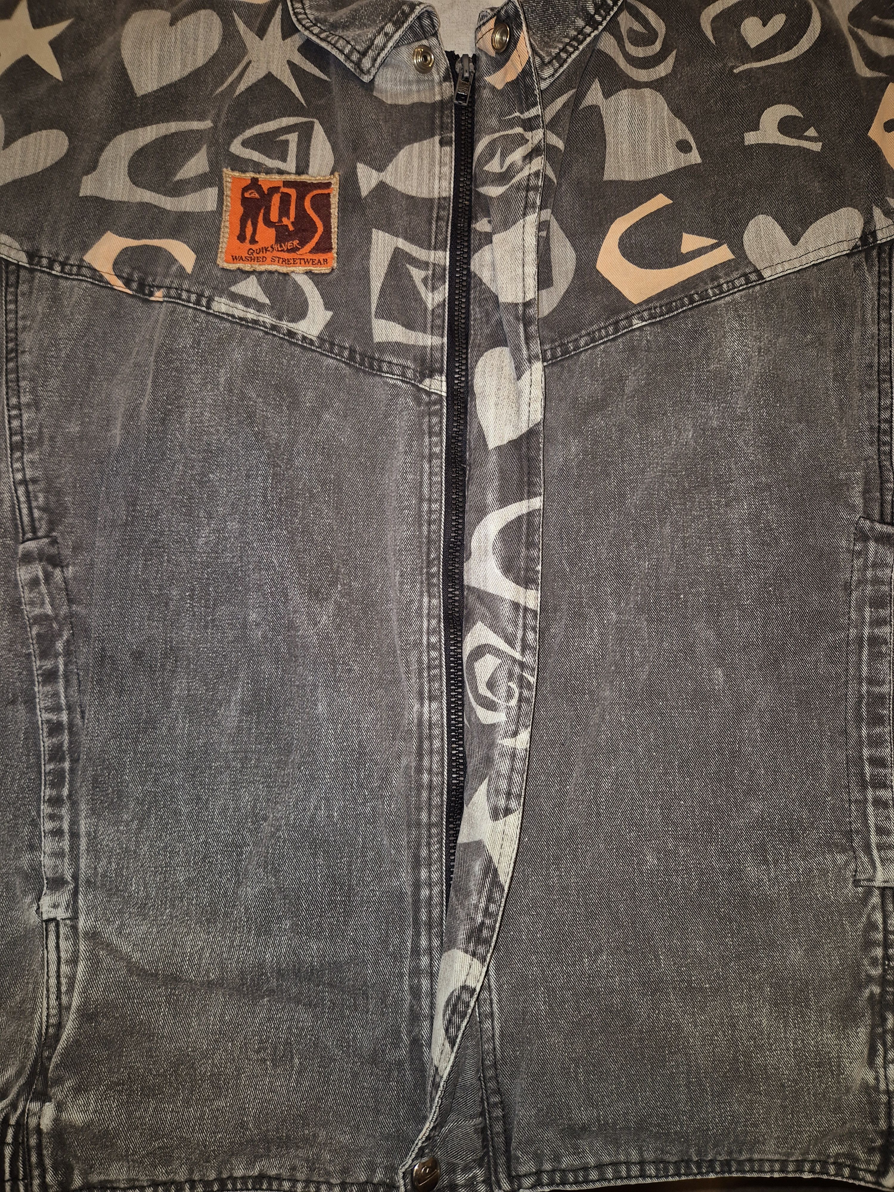 Quiksilver Quiksilver Used and Abused Rare 1988 Denium Jacket Size XL Size US XL / EU 56 / 4 - 6 Thumbnail