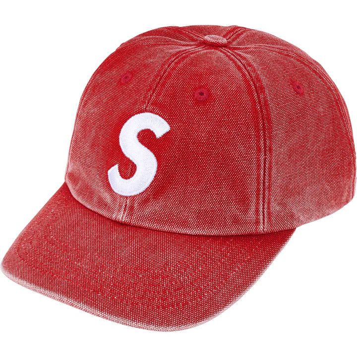 Supreme Pigment Coated S Logo 6-Panel Red