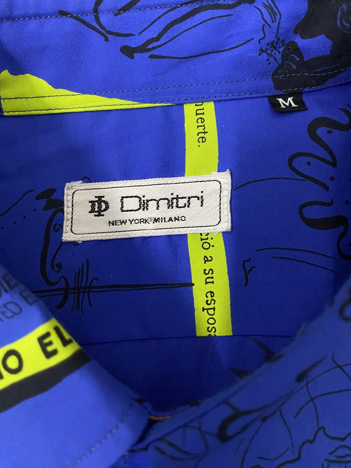 Designer × Hypebeast DIMITRI by dimitri NewYork & Milano Shirt Rare Design Size US M / EU 48-50 / 2 - 4 Thumbnail