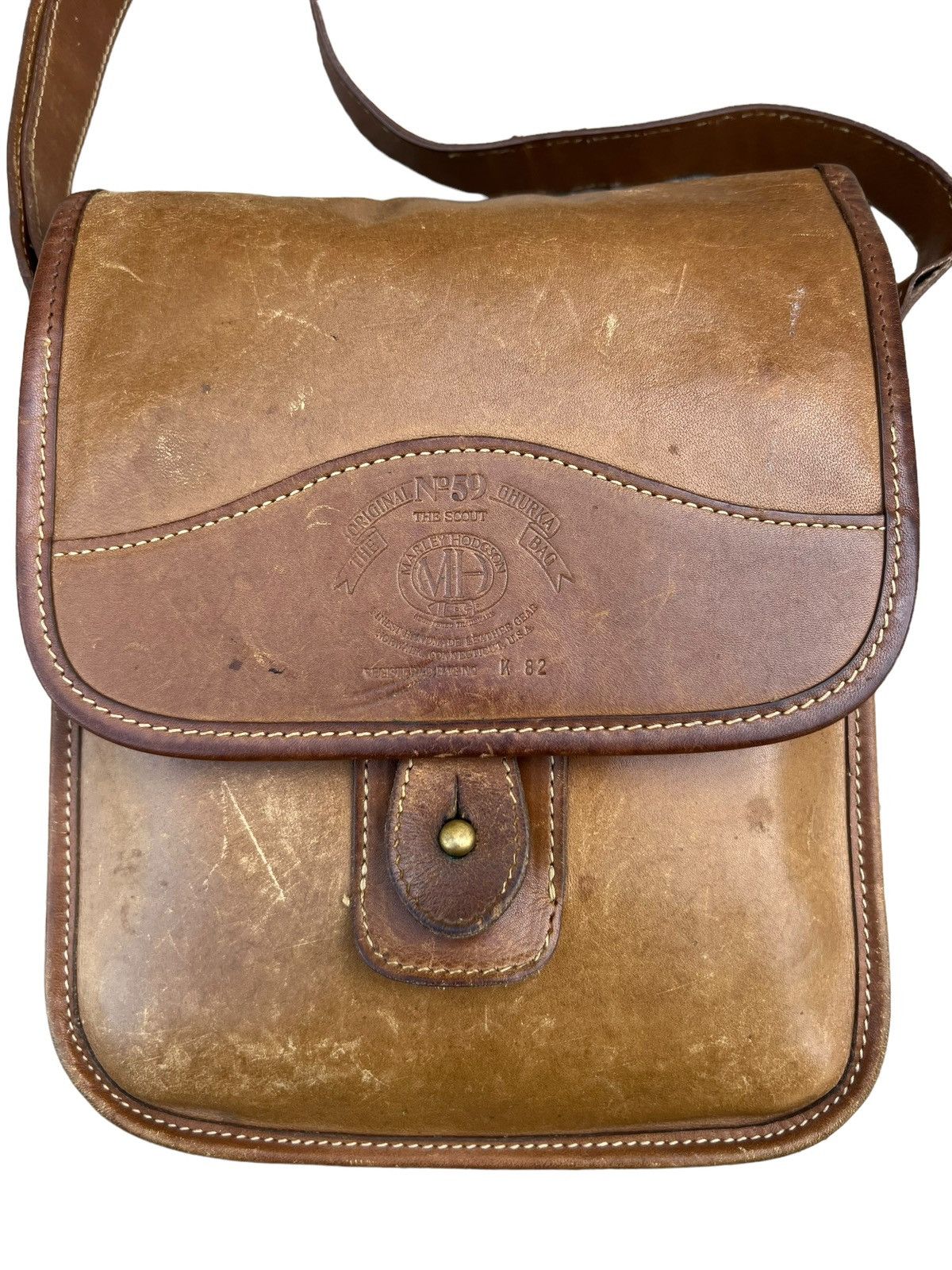 Leather × Vintage Vintage Gurkha Marley Hodgson Distressed Leather Bag Size ONE SIZE - 2 Thumbnail