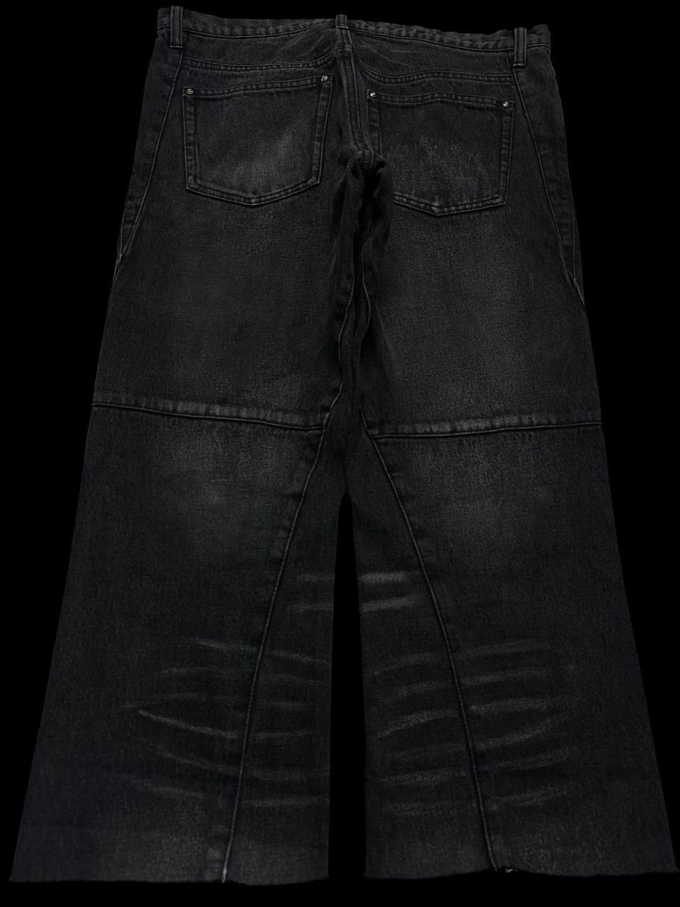 If Six Was Nine 💥Insane💥90’s Style 🇯🇵 ELLE Homme Clawmark Jorts/Cropped Jean Size US 33 - 12 Thumbnail