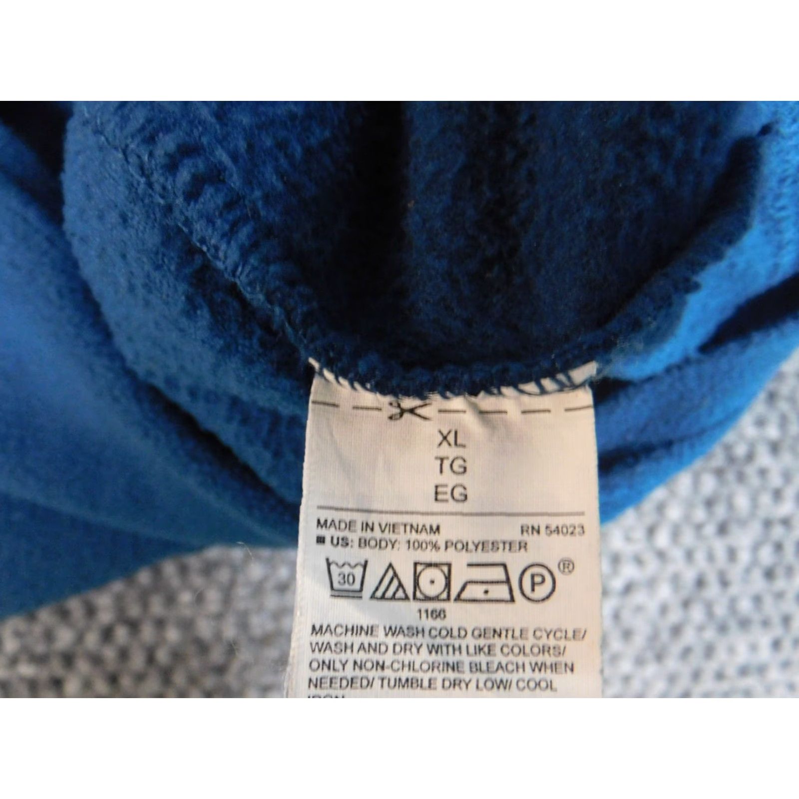 Old Navy Old Navy Womens Sweatshirt Full Zip XL Blue Activewear Lightweight Regular Logo Mock Neck Polyester Blended Fabric Womens Casual Sports Size XL / US 12-14 / IT 48-50 - 7 Thumbnail