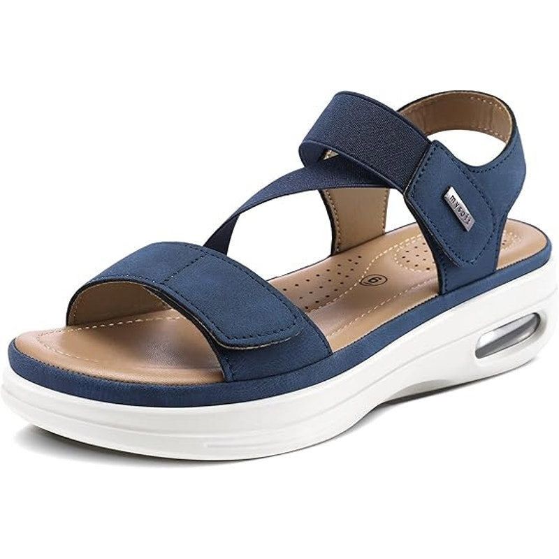 Other Mysoft Women's Navy Open Toe 2" Platform Sandals, Size 9.5 Size US 9.5 / IT 39.5 - 1 Thumbnail