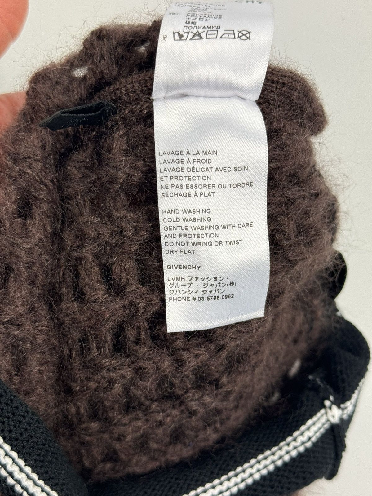 Givenchy BROWN WOOL HORN BALACLAVA Size ONE SIZE - 8 Thumbnail