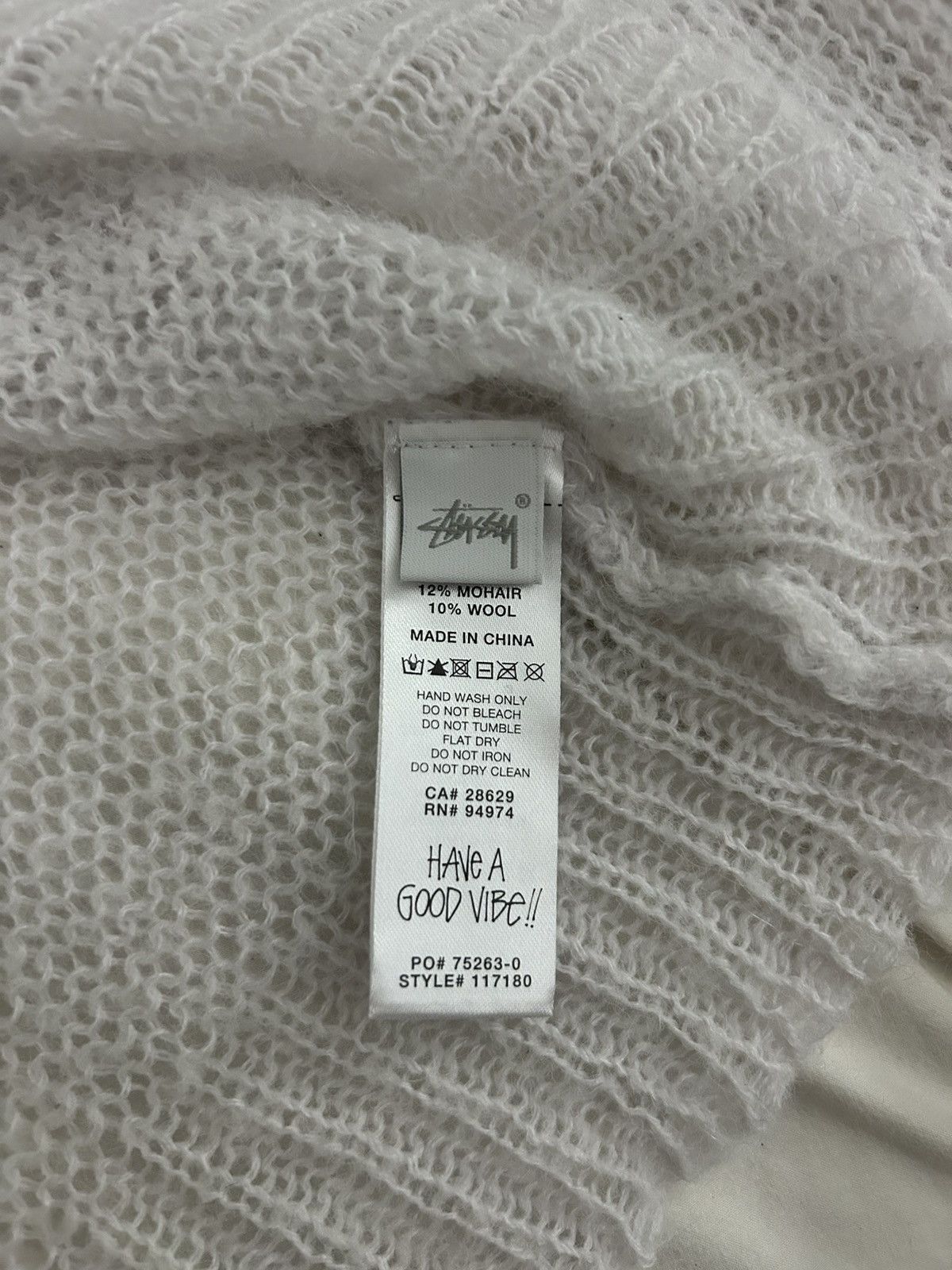 Stussy Loose Knit Logo Sweater Size US XL / EU 56 / 4 - 4 Thumbnail