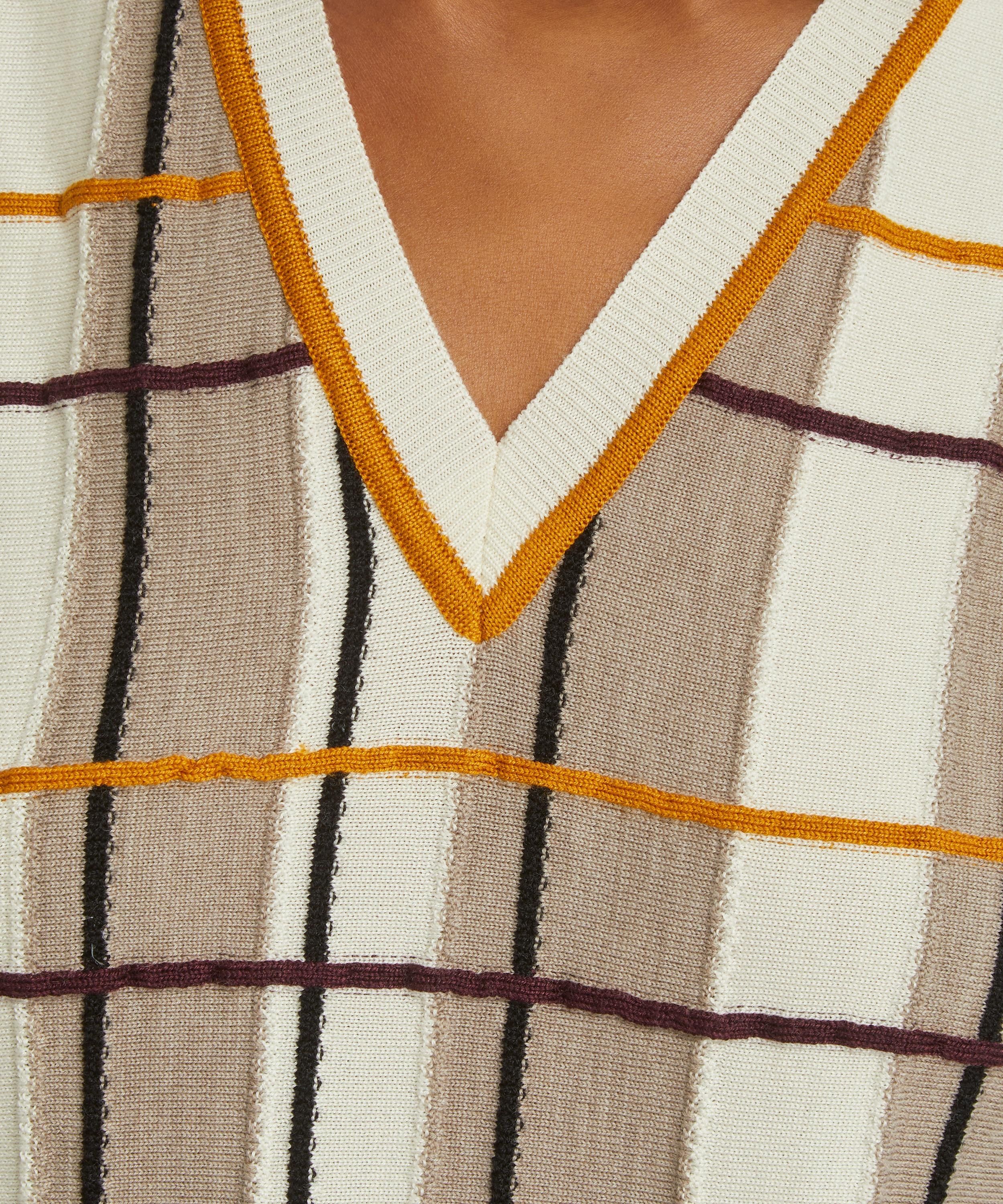 Marni oc11z0525 Checked Wool Vest in Multicolor Size L / US 10 / IT 46 - 5 Thumbnail