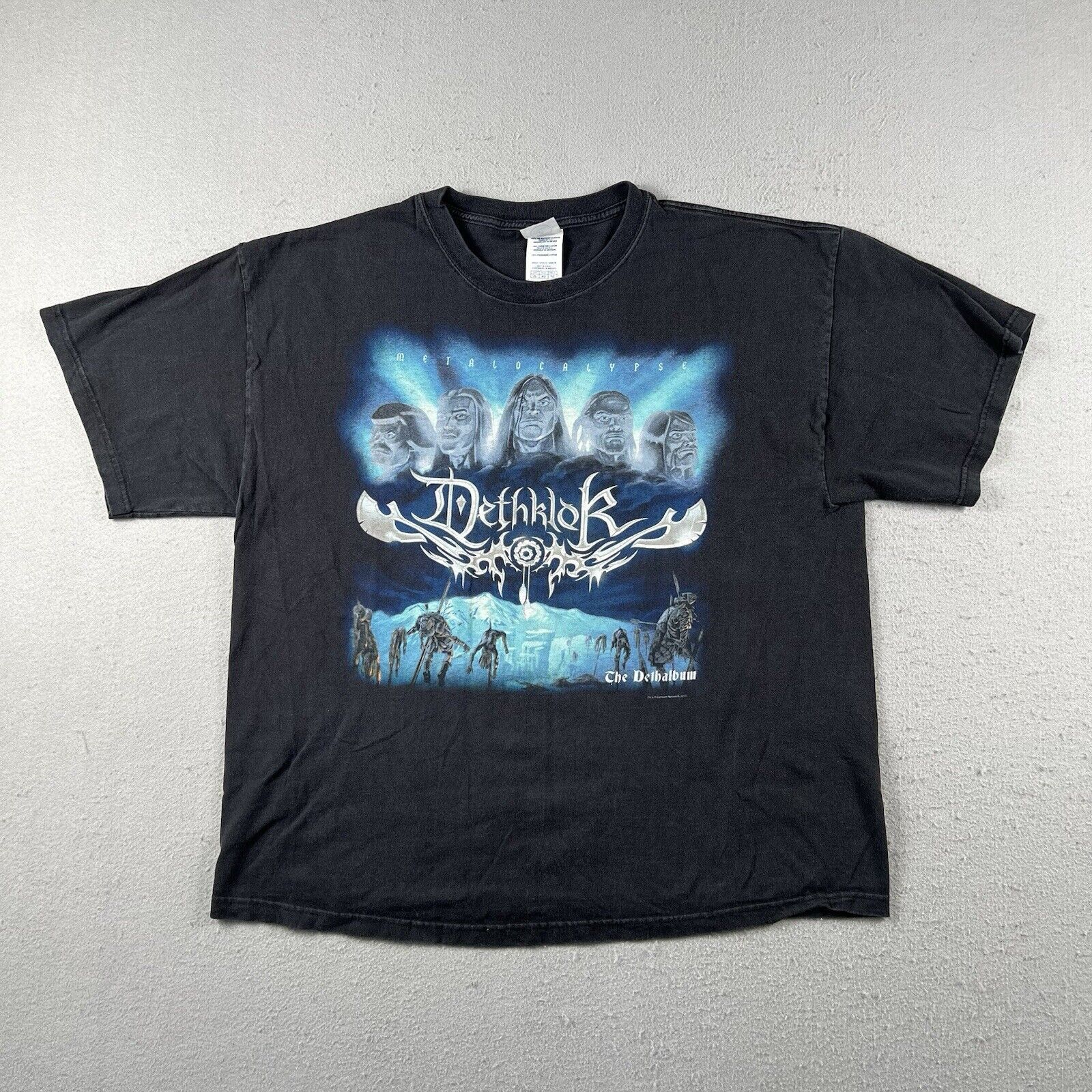 Band Tees × Delta Dethklok Metalocalypse Shirt Black The Dethalbum Death Metal Size US XL / EU 56 / 4 - 1 Thumbnail