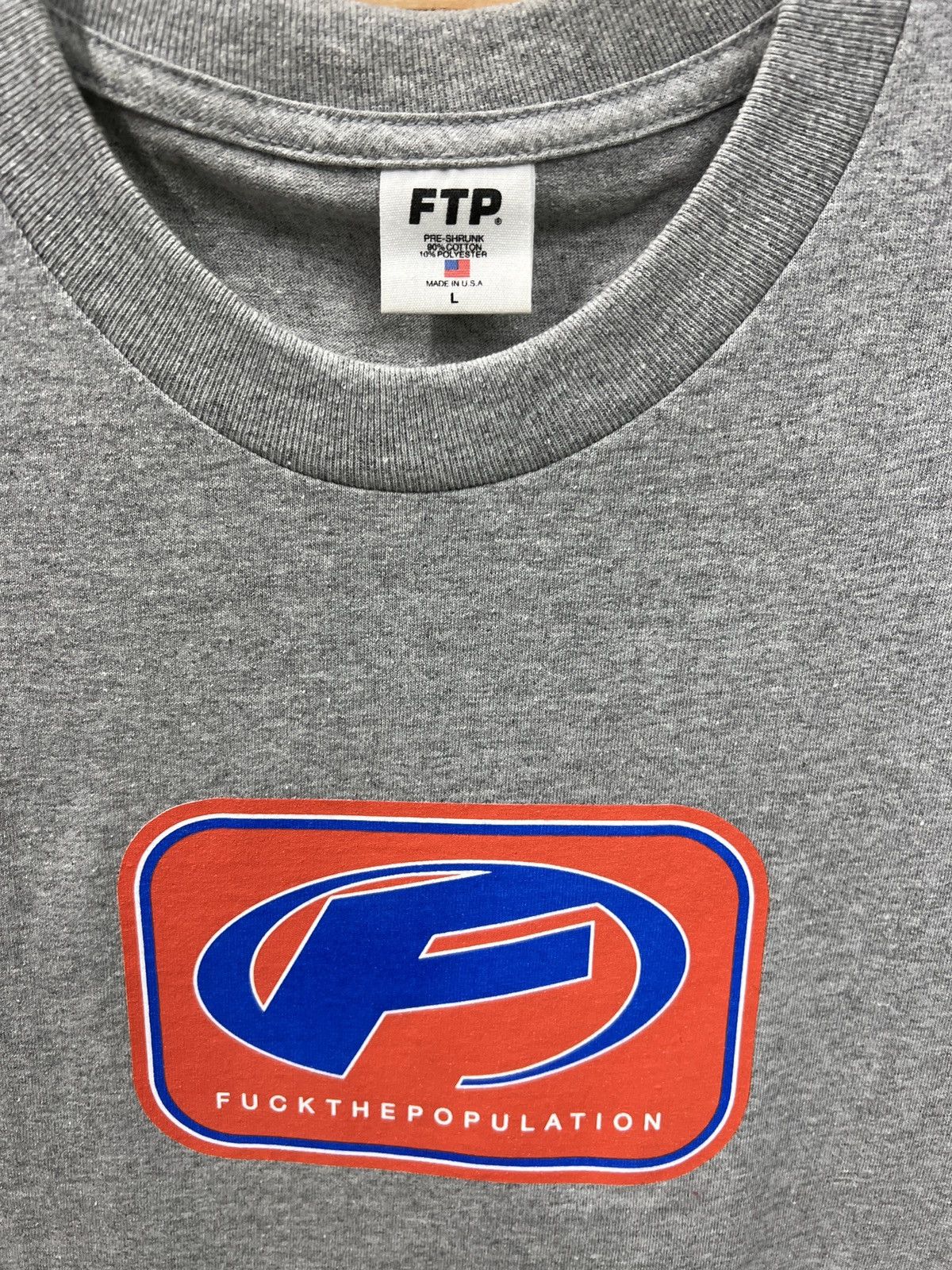 Fuck The Population FTP F Logo Shirt Size US L / EU 52-54 / 3 - 2 Thumbnail