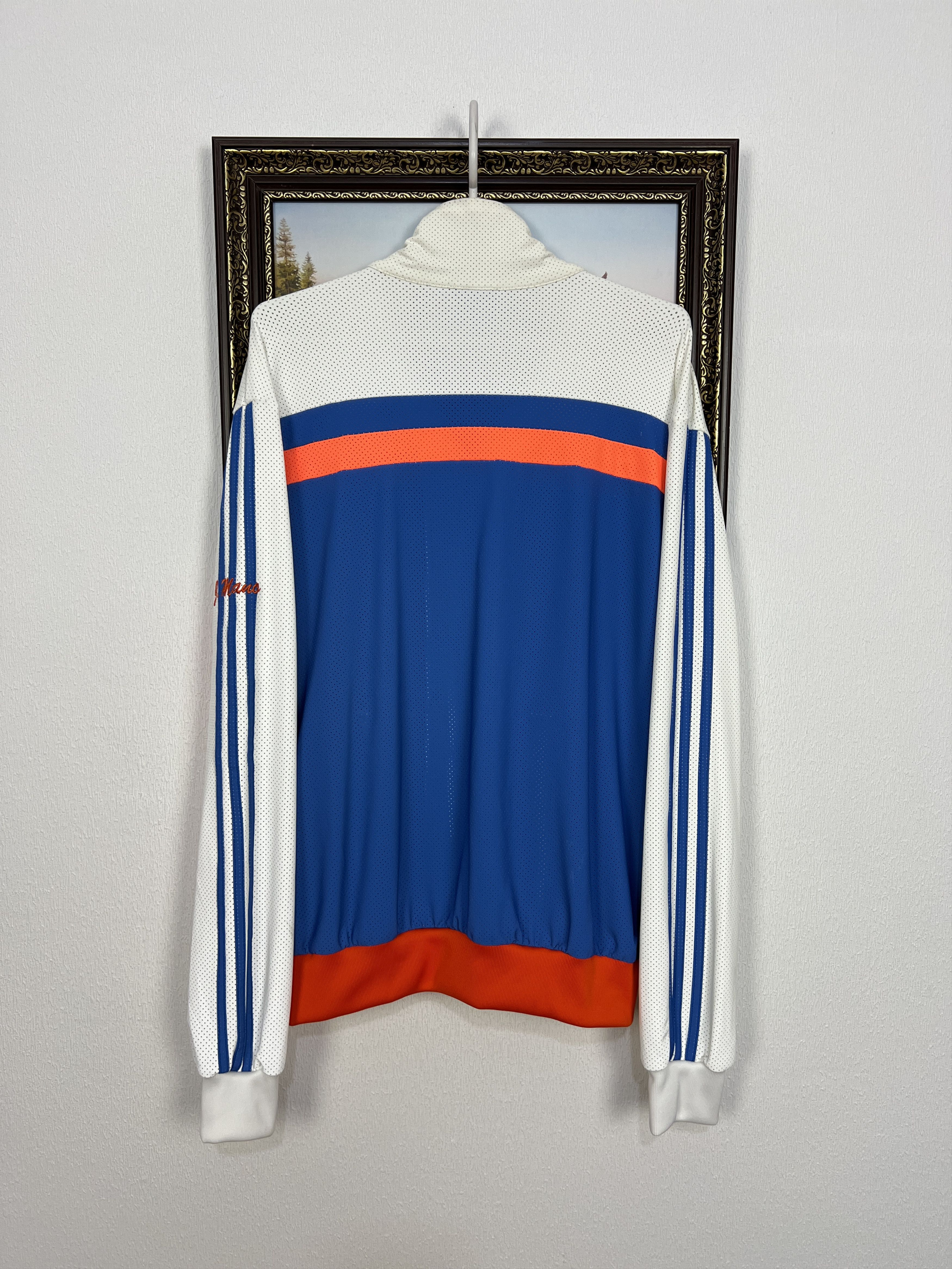 Adidas Adidas 83-C Jacket Outerwear White Red Track Top Zip Nylon Size US M / EU 48-50 / 2 - 16 Thumbnail