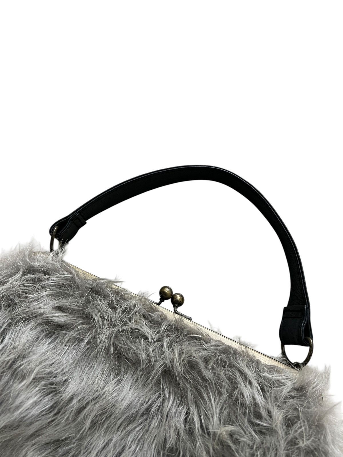 Katharine Hamnett London 1990s Katharine Hamnett London Fur Handle Bag Size ONE SIZE - 2 Thumbnail