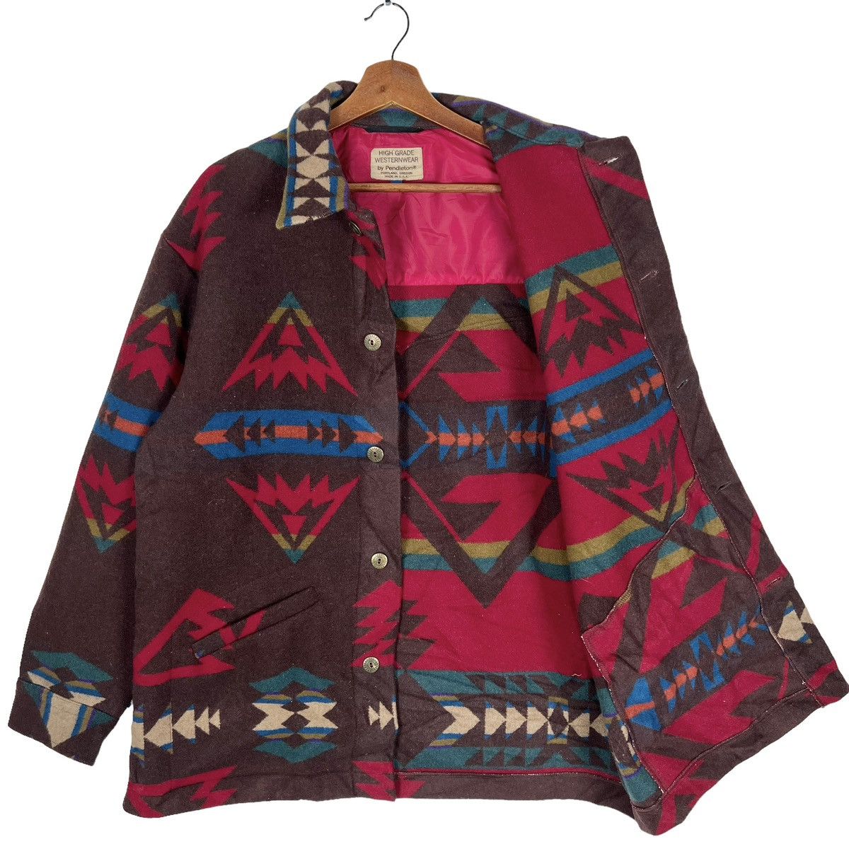 Pendleton Vintage Pendleton Navajo Coat Western Wear Indian Blanket Size US L / EU 52-54 / 3 - 3 Thumbnail