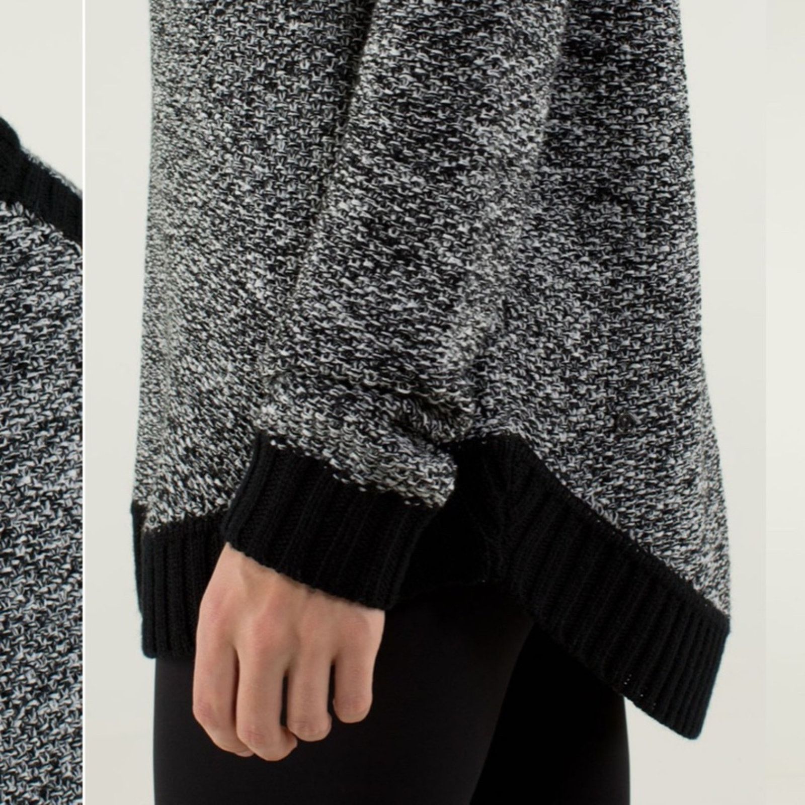 Lululemon Lululemon Passage Sweater – Black/Angel Wing – Size 8 – EUC Size M / US 6-8 / IT 42-44 - 8 Thumbnail