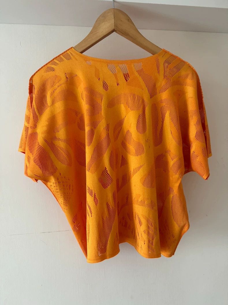Issey Miyake Issey Miyake size:one size Orange short-sleeved shirt Size XS / US 0-2 / IT 36-38 - 2 Thumbnail