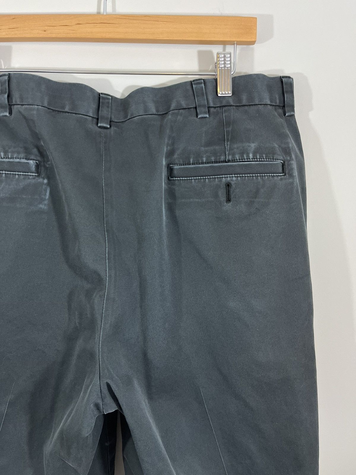 Vintage Thrashed Faded Blank Raw Hem Basic Pants Size US 36 / EU 52 - 11 Thumbnail