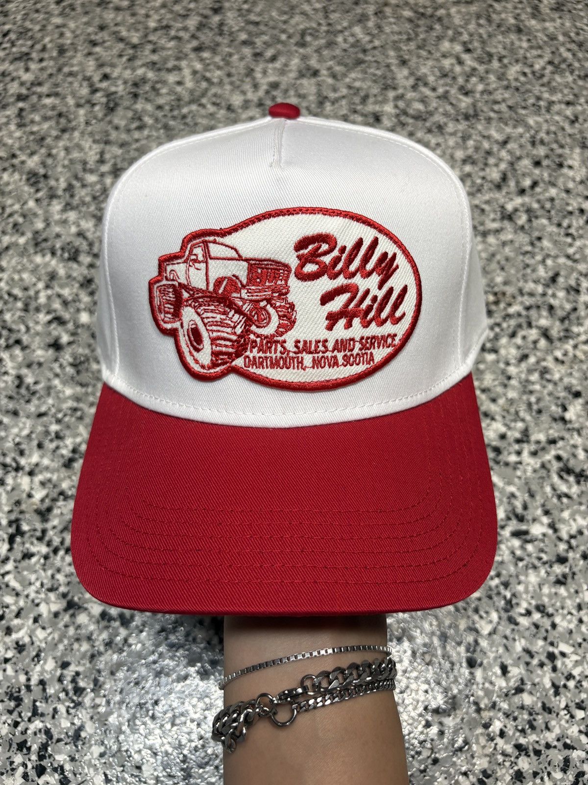 Billy Hill 2021 Billy Hill White/Red “Parts, S&S” Truckers Hat OSFM Size ONE SIZE - 1 Thumbnail