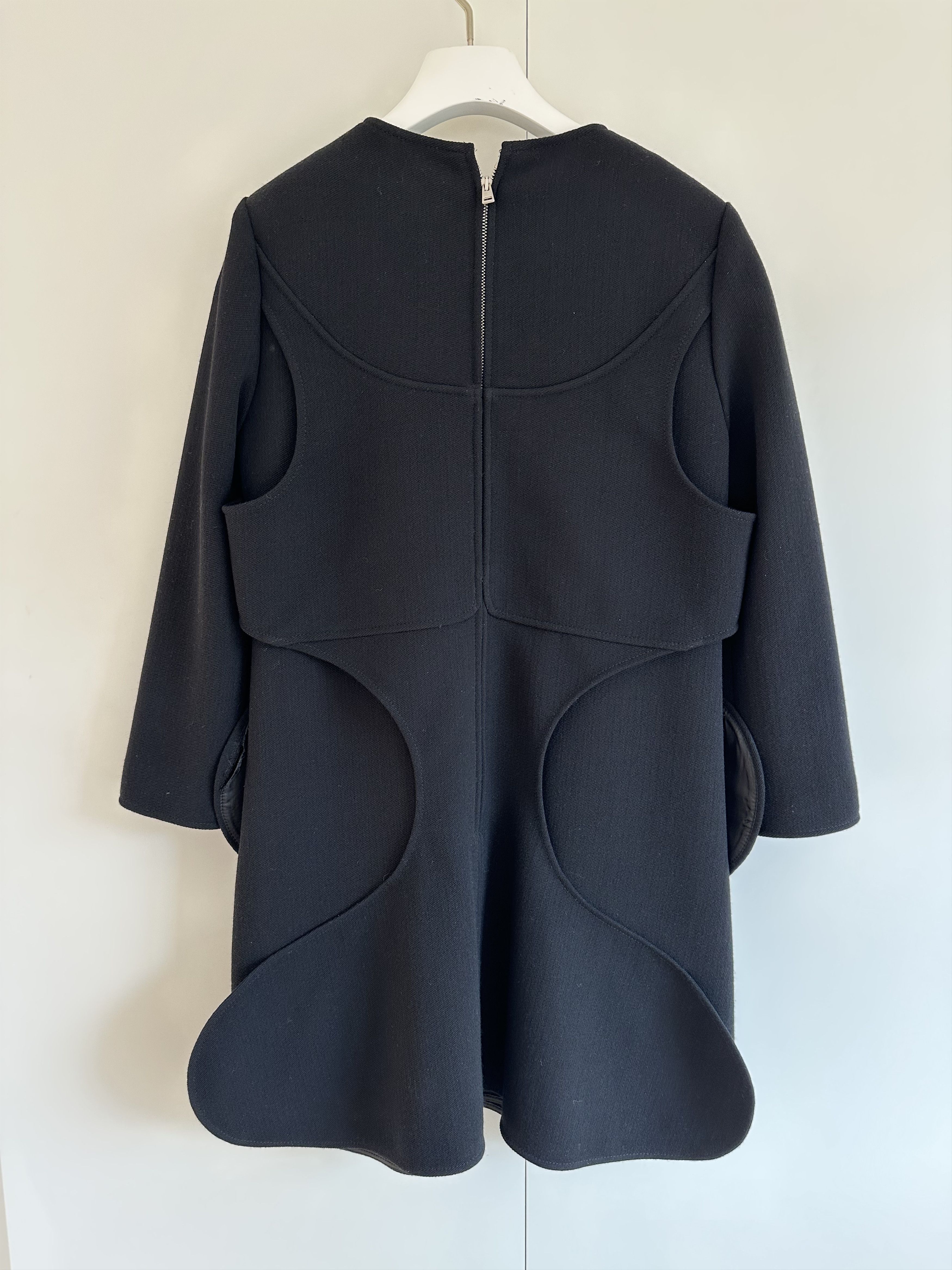 Courreges Intricate Deconstructed Wool Dress Size S / US 4 / IT 40 - 3 Thumbnail